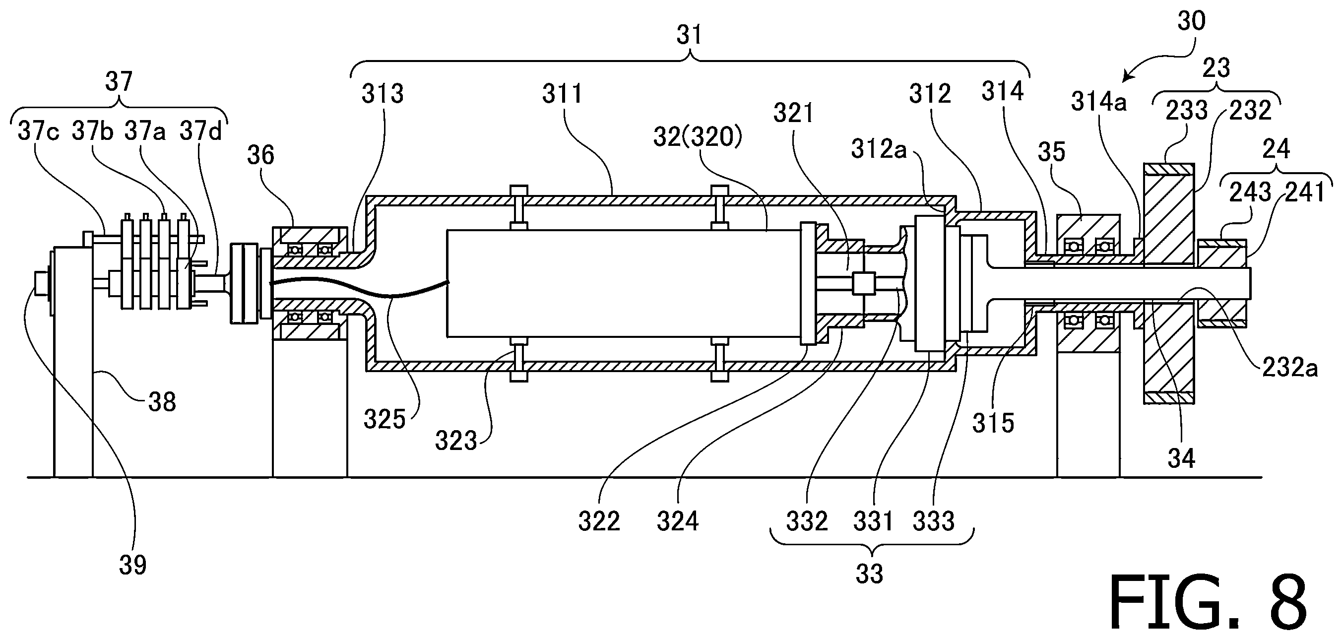 Patent US12174089 Figure 8 – Tire testing device