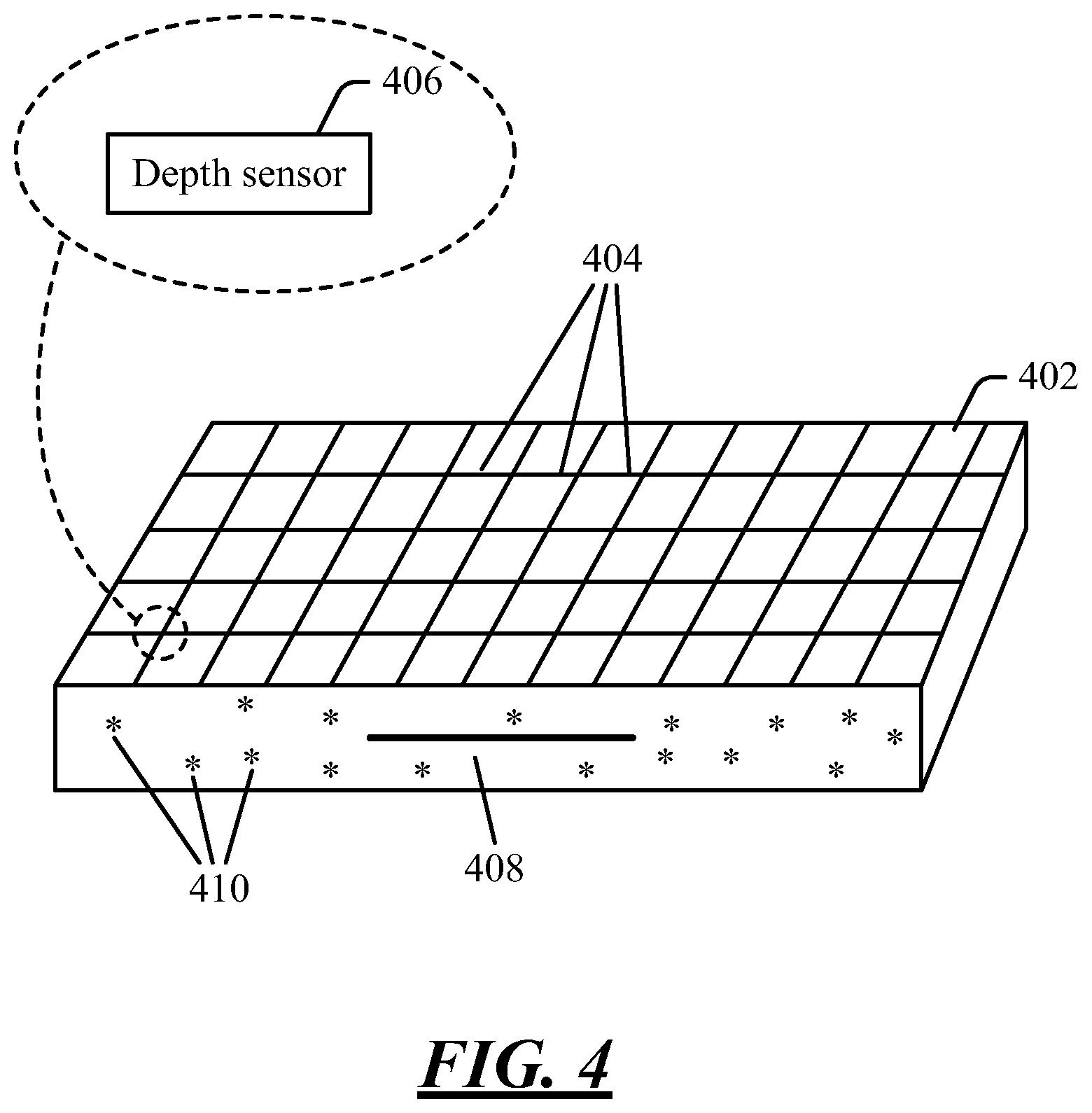 Patent US12174093 Figure 4 – Systems and methods for detecting, reporting, and/or using information about a building foundation