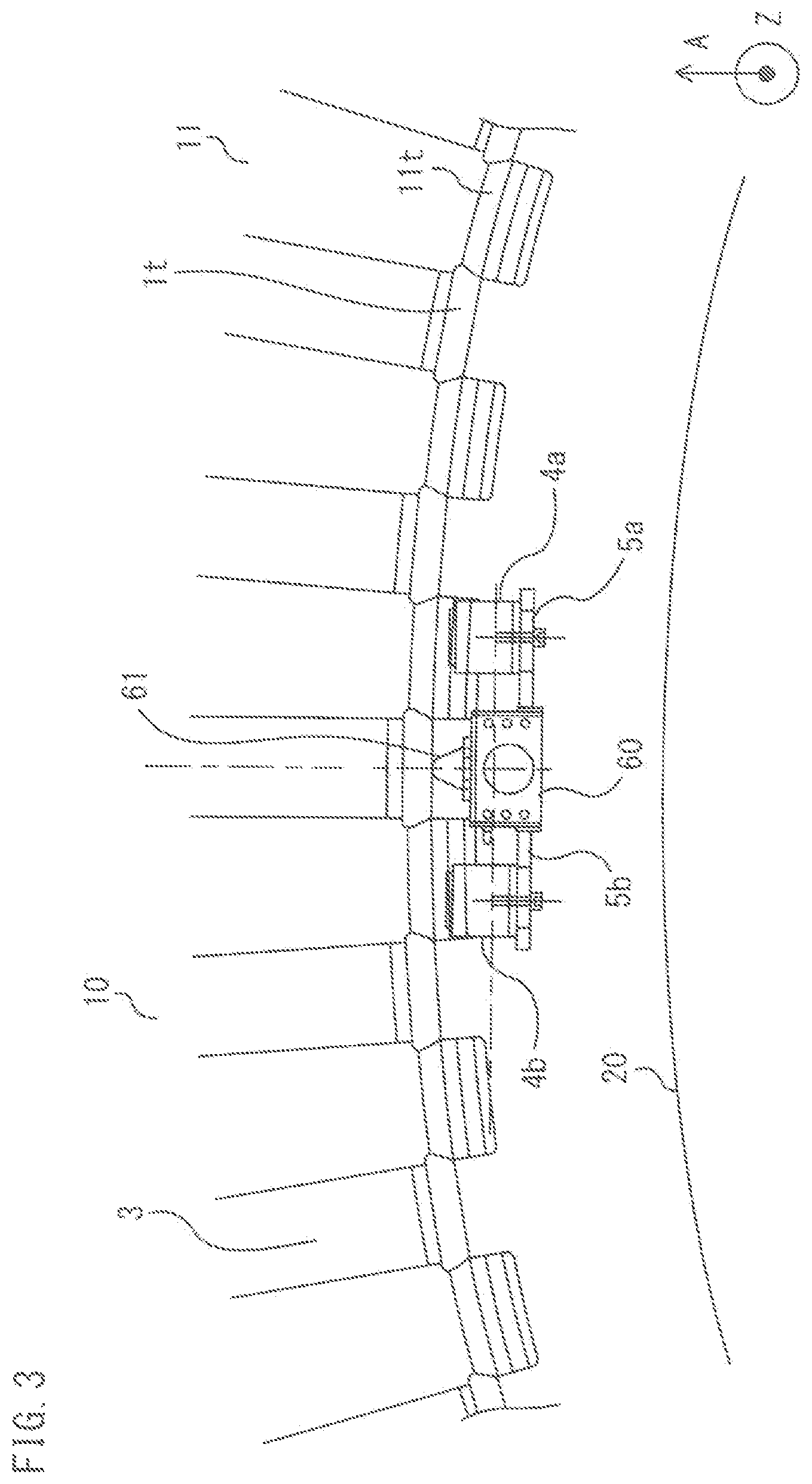 Patent US12174095 Figure 3 – Device for inspecting wedge looseness of rotary electric machine, system for inspecting wedge looseness of rotary electric machine, and method for inspecting wedge looseness of rotary electric machine