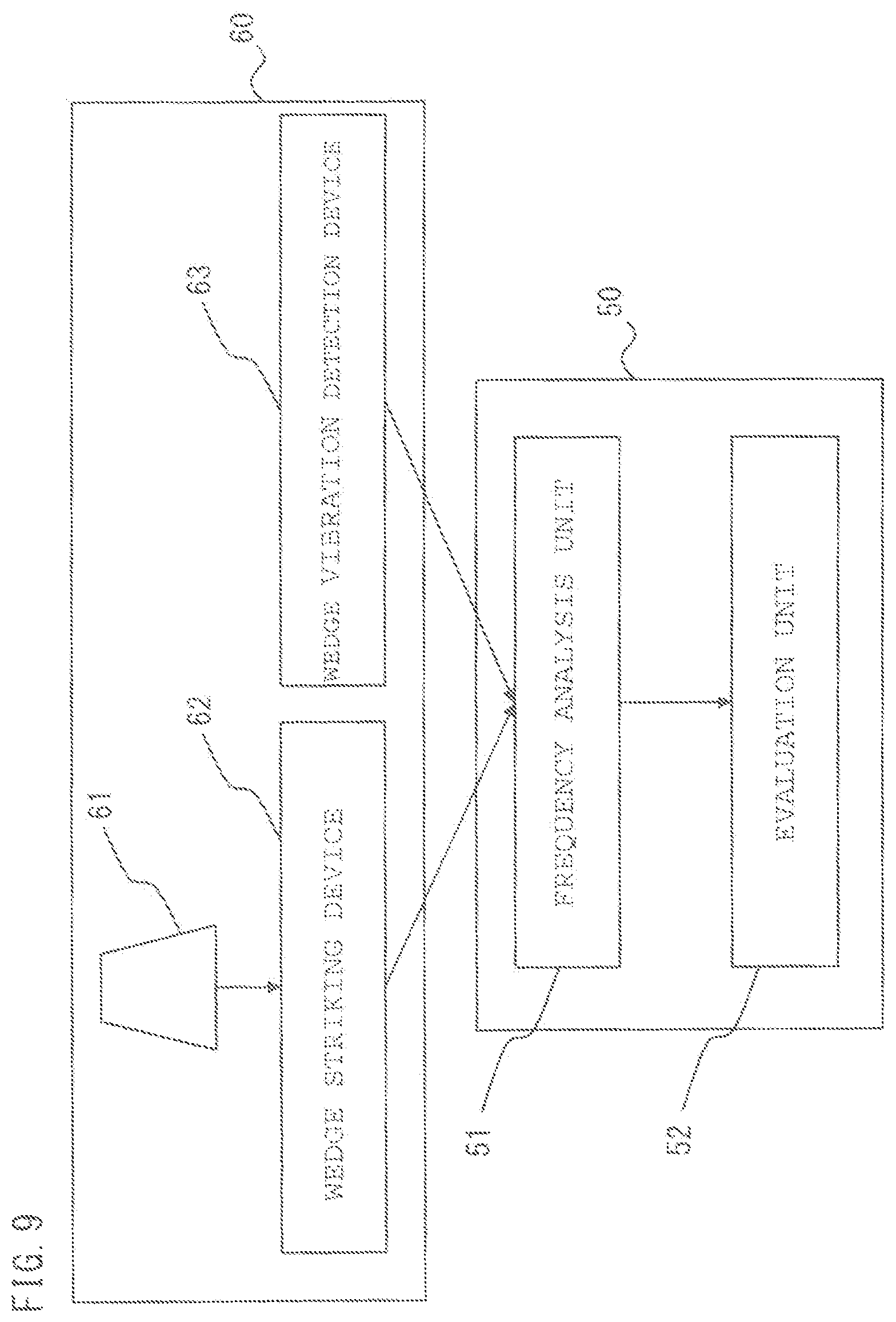 Patent US12174095 Figure 9 – Device for inspecting wedge looseness of rotary electric machine, system for inspecting wedge looseness of rotary electric machine, and method for inspecting wedge looseness of rotary electric machine