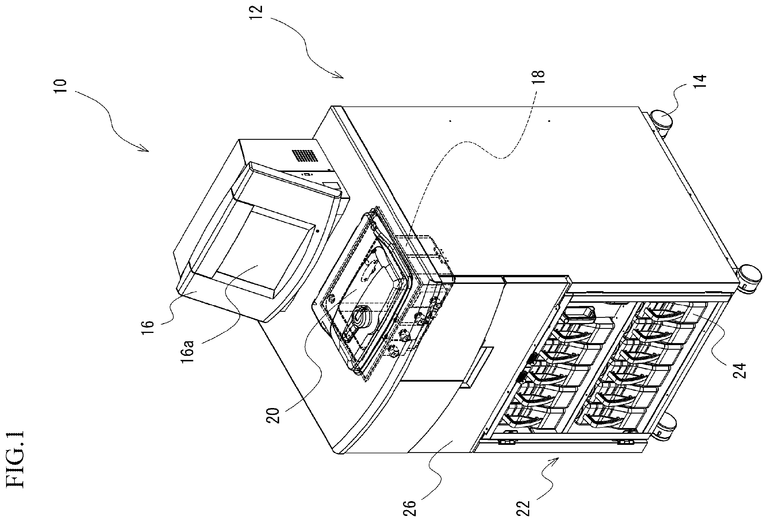 Patent US12174098 Figure 1 – Tissue piece treating apparatus