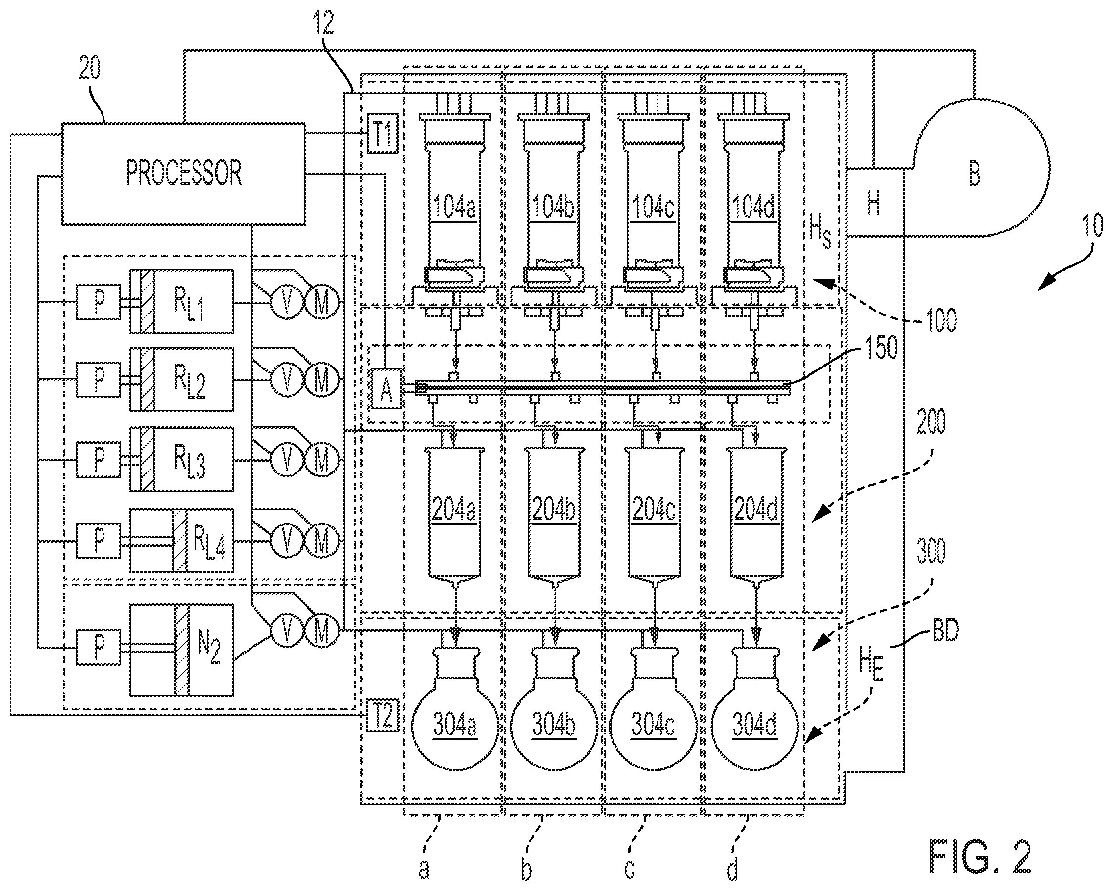 Patent US12174100 Figure 2 – Systems and methods for extracting analytes from a sample