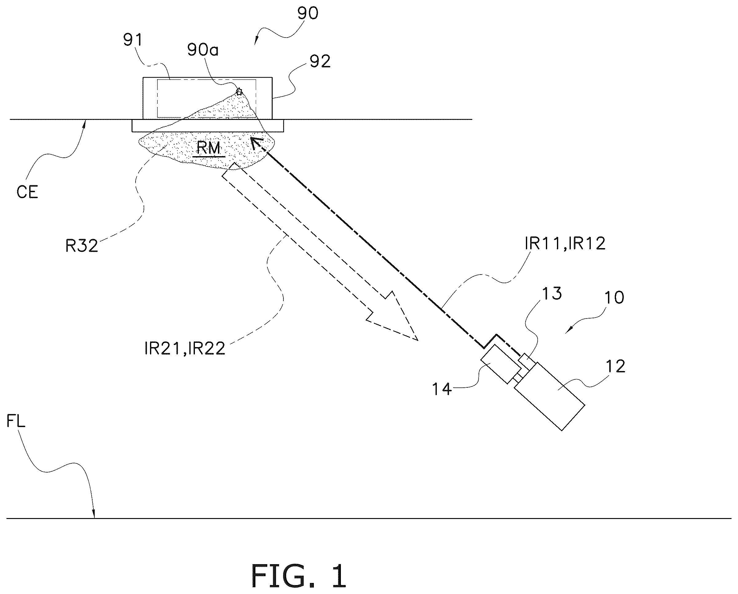 Patent US12174112 Figure 1 – Gas detector and leakage-gas detection system