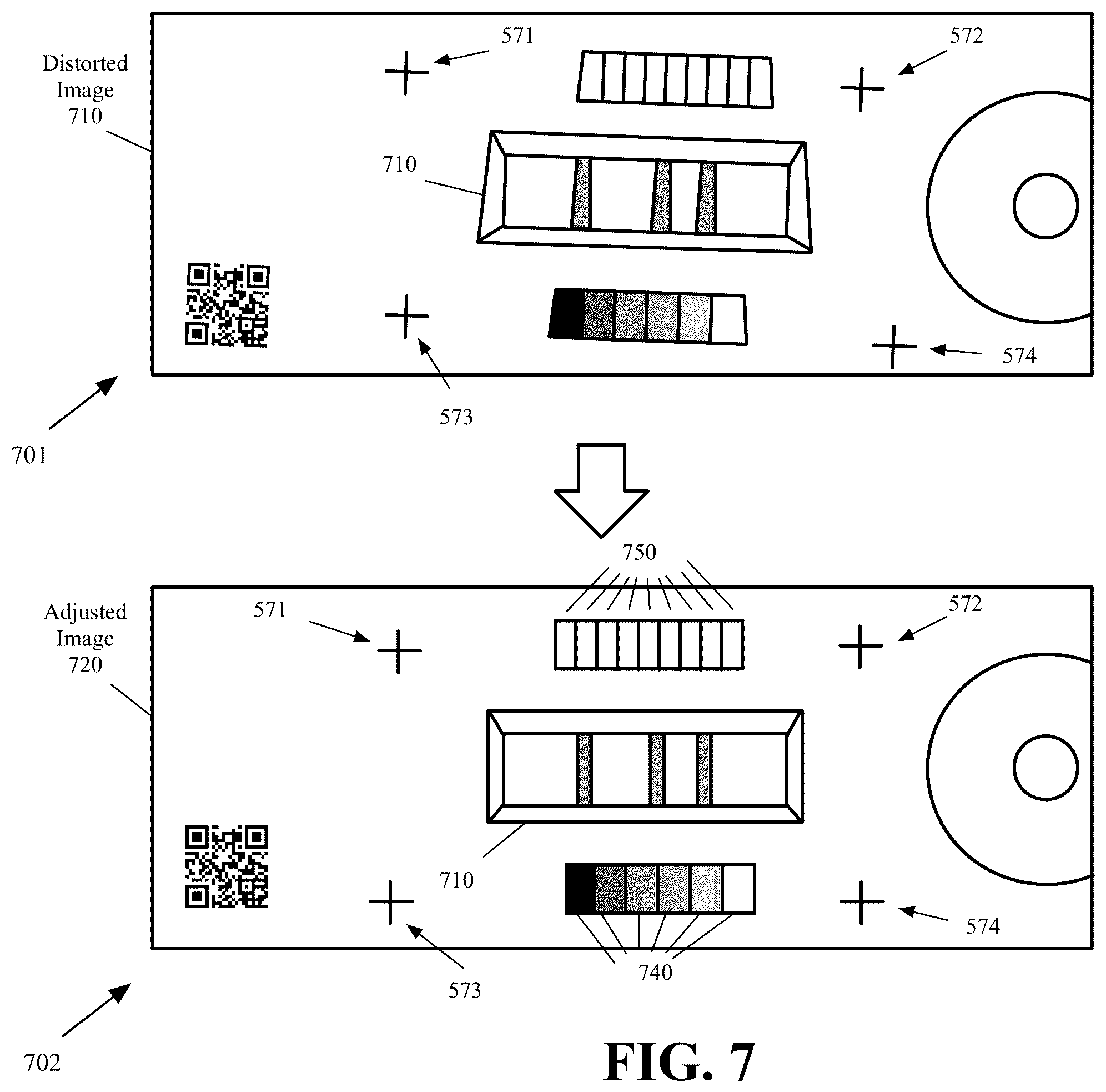 Patent US12174123 Figure 8 – Lateral flow assay housing and method of correcting color, intensity, focus, and perspective of an image of the test results