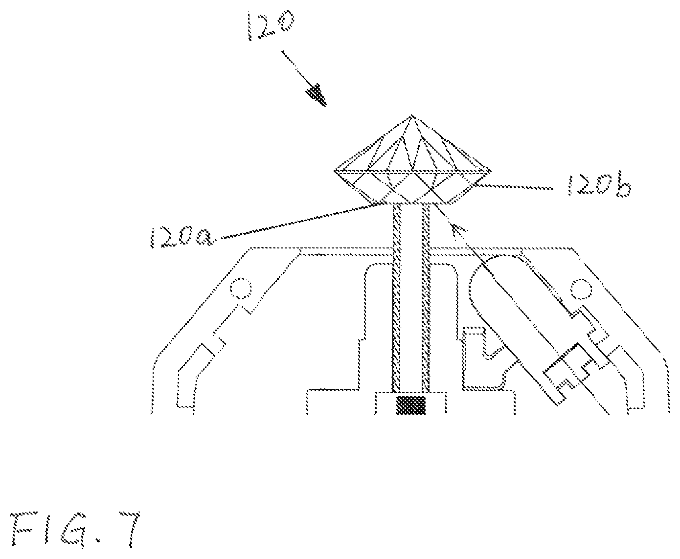 Patent US12174126 Figure 7 – Gemstone testing apparatus