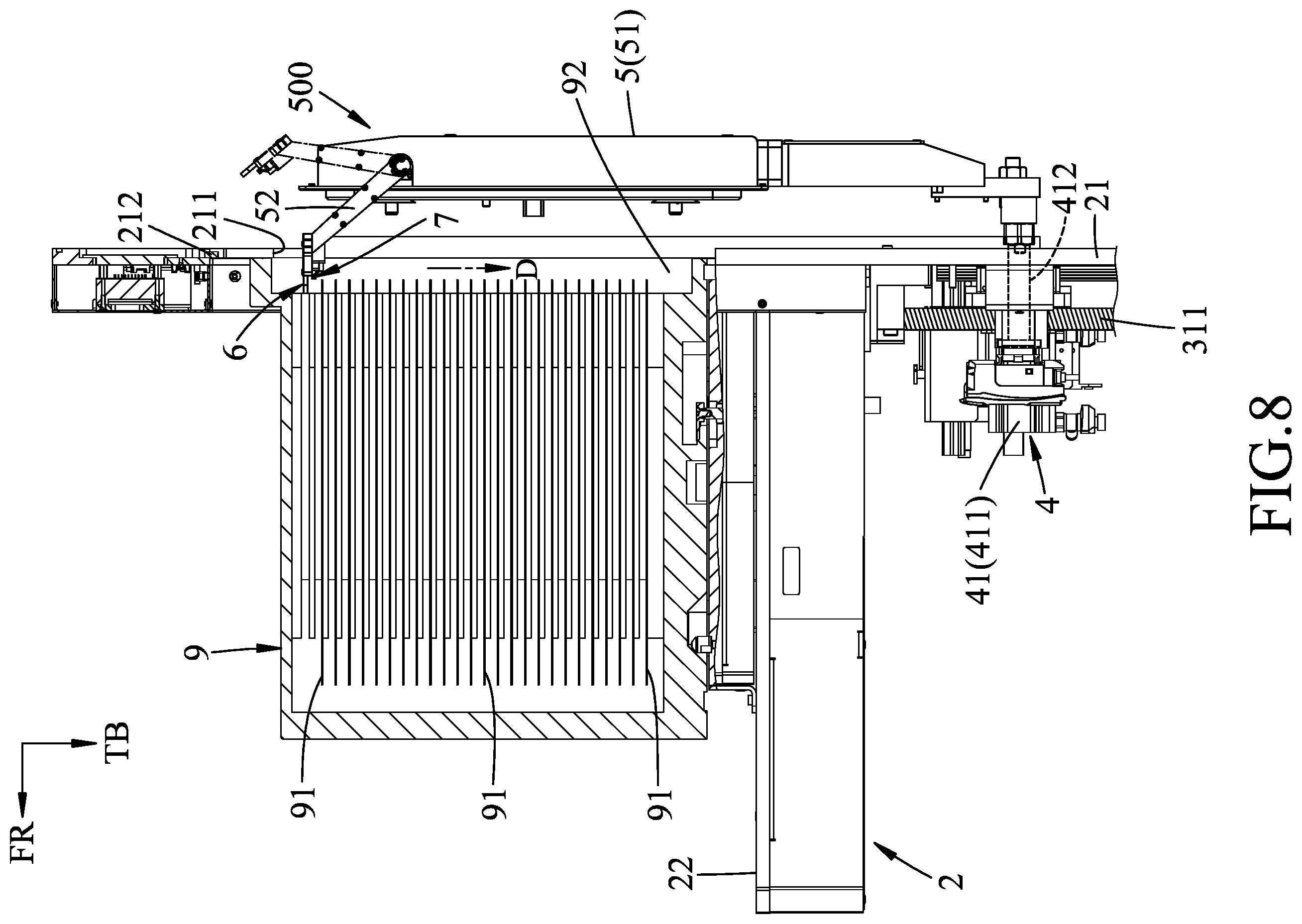 Patent US12174127 Figure 8 – Mapping device and a loadport having the same