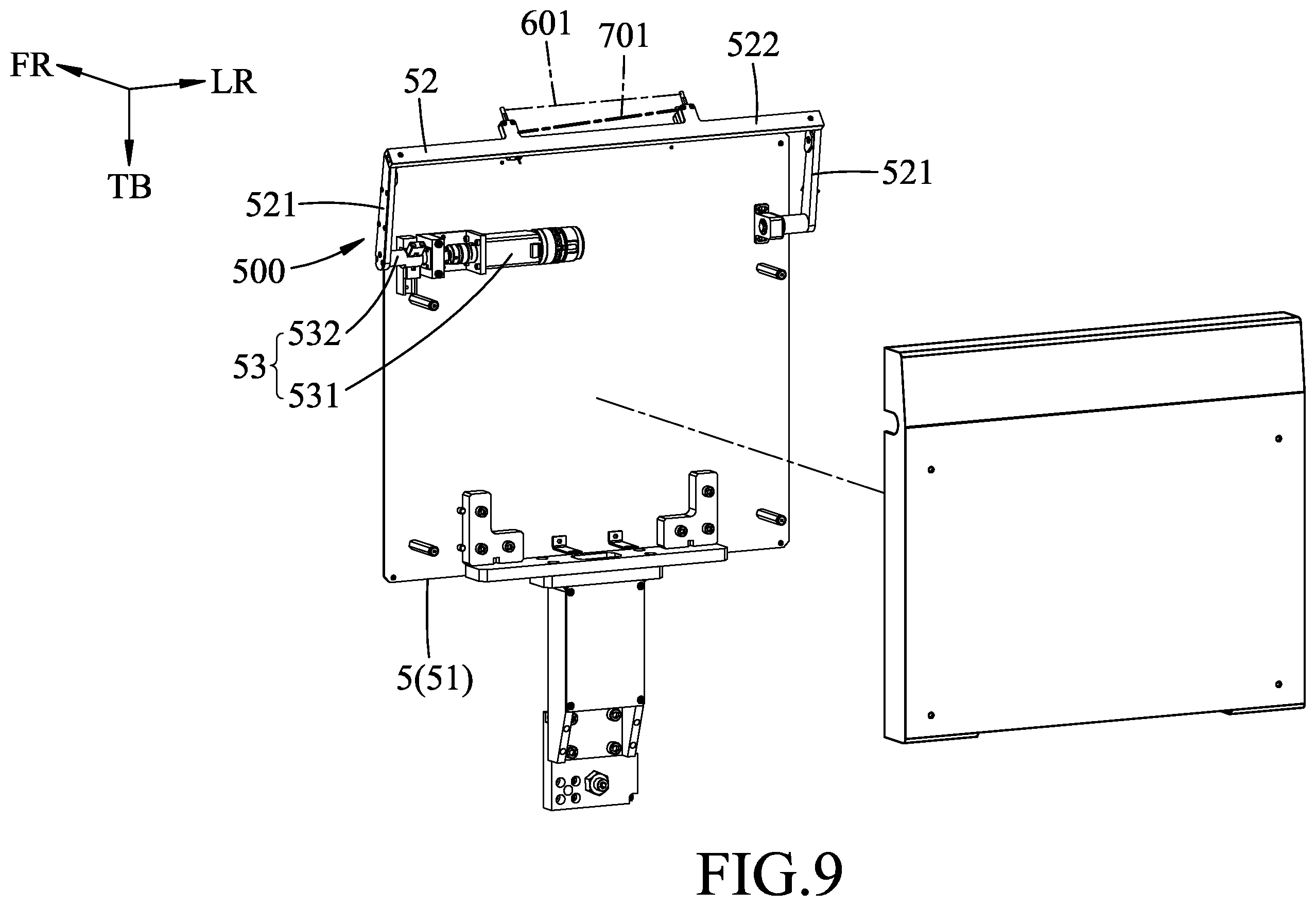 Patent US12174127 Figure 9 – Mapping device and a loadport having the same