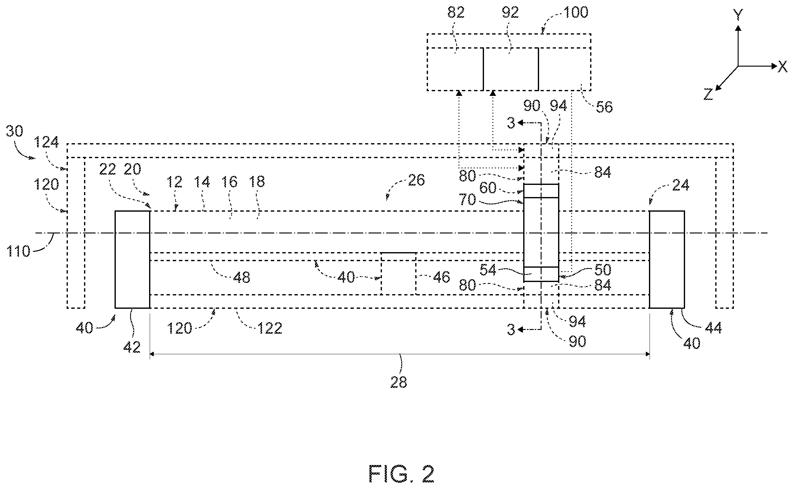 Patent US12174129 Figure 2 – X-ray tomography systems and methods for imaging an aircraft part