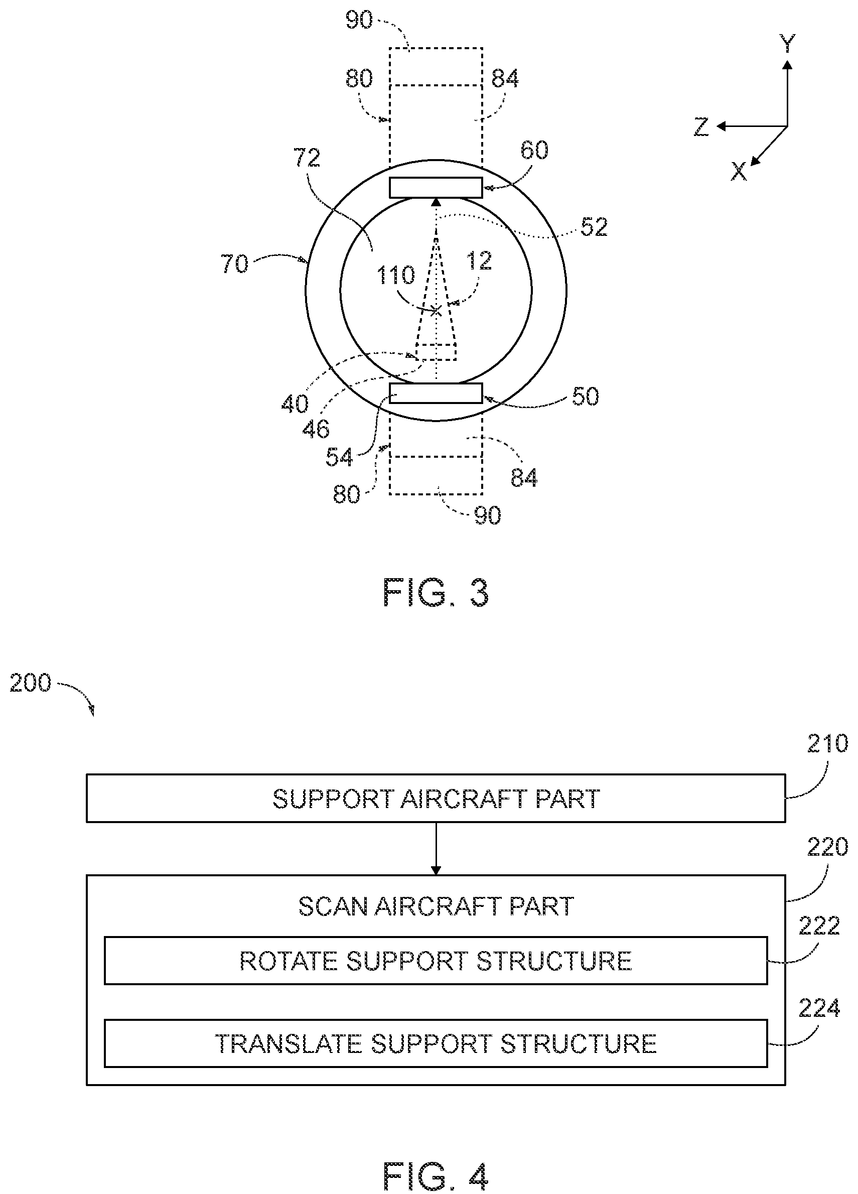 Patent US12174129 Figure 3 – X-ray tomography systems and methods for imaging an aircraft part