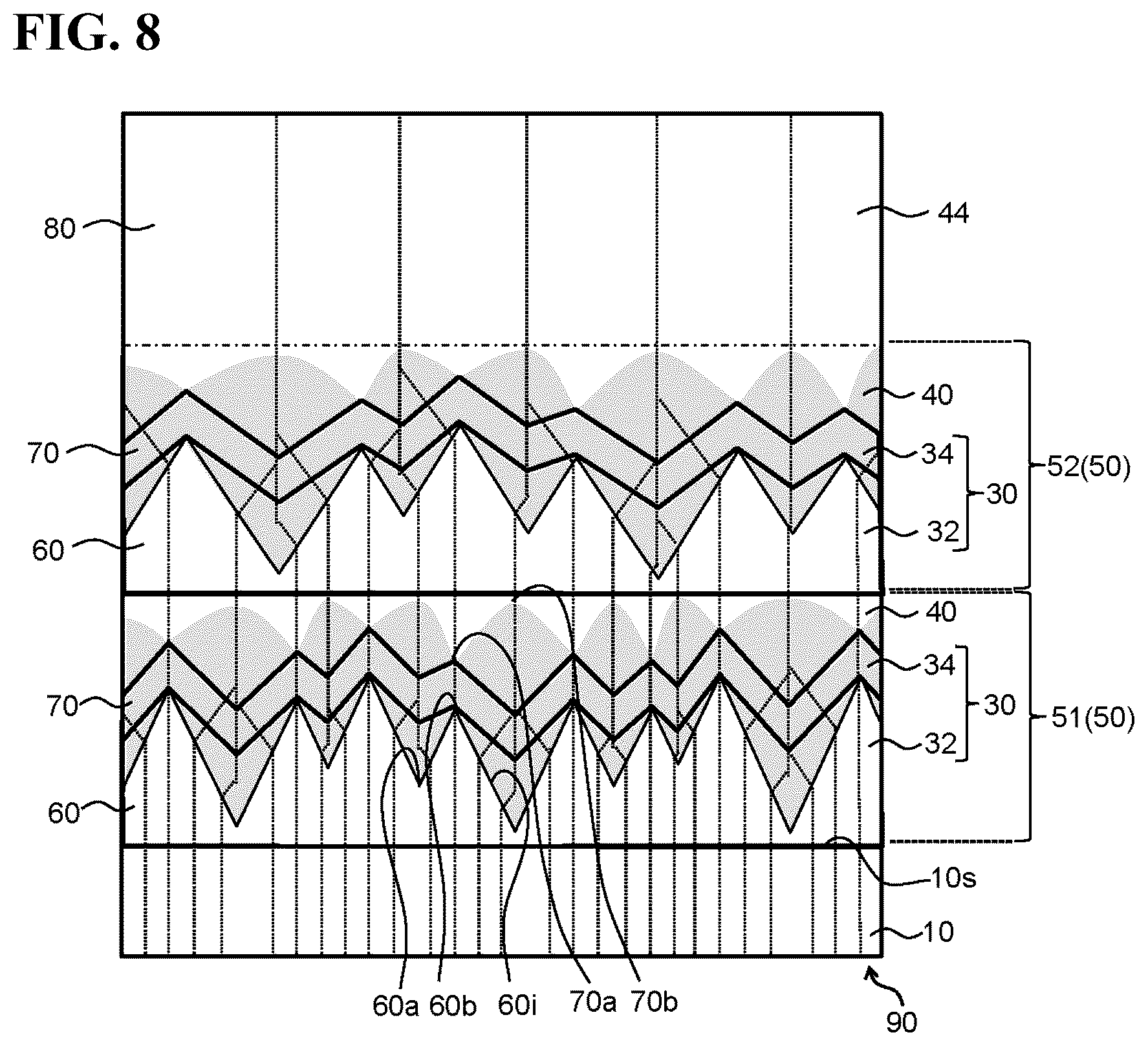 Patent US12174132 Figure 8 – Nitride semiconductor substrate, laminated structure, and method for manufacturing nitride semiconductor substrate