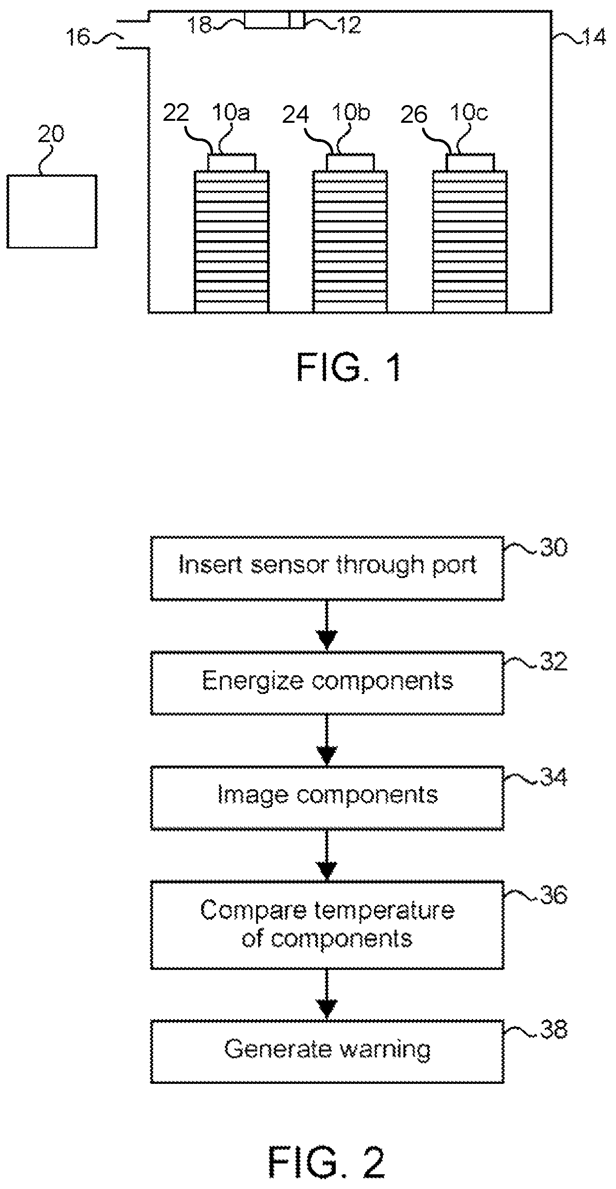 Patent US12174134 Figure 1 – Thermographic inspection of electrical equipment