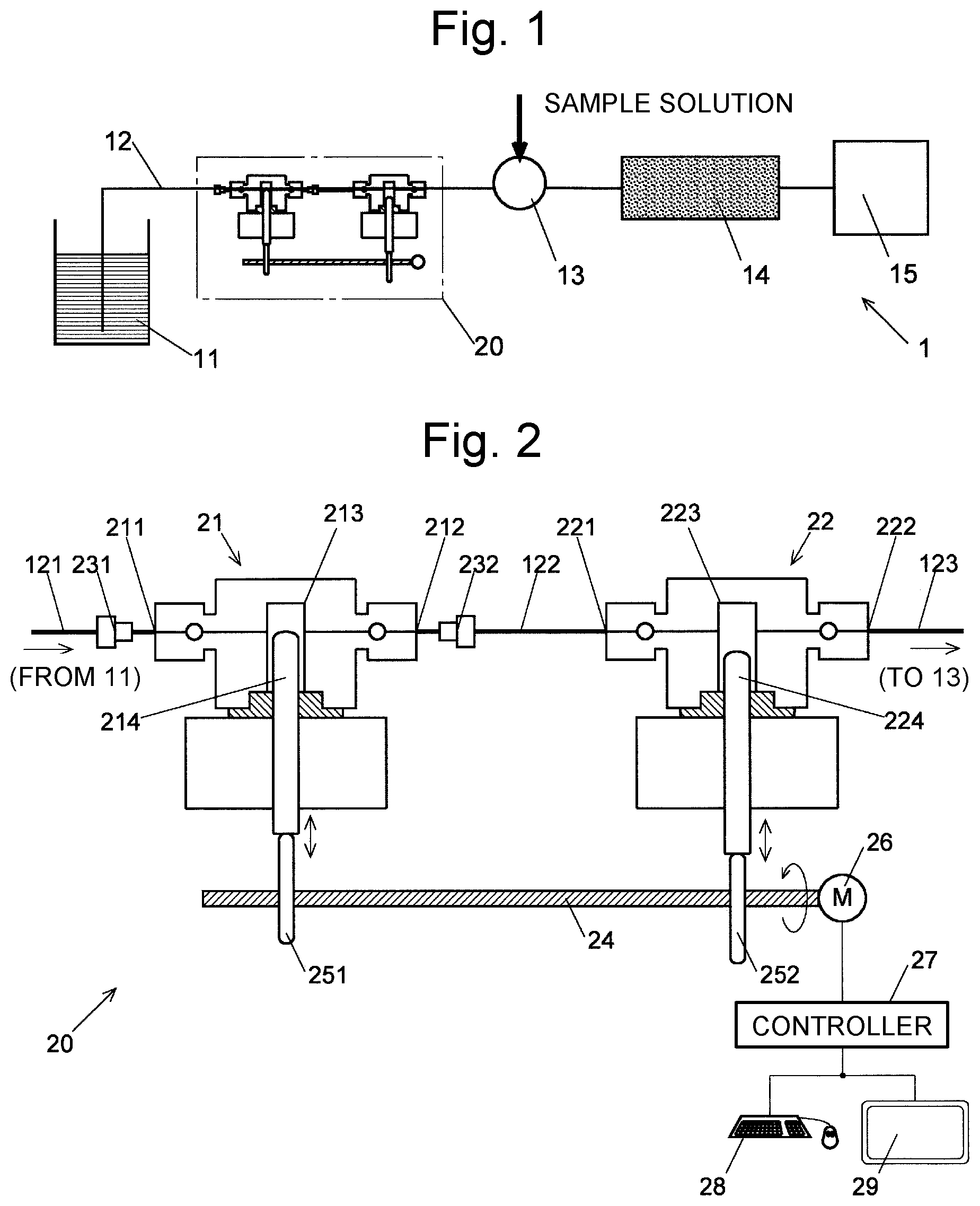 Patent US12174159 Figure 1 – Liquid chromatograph