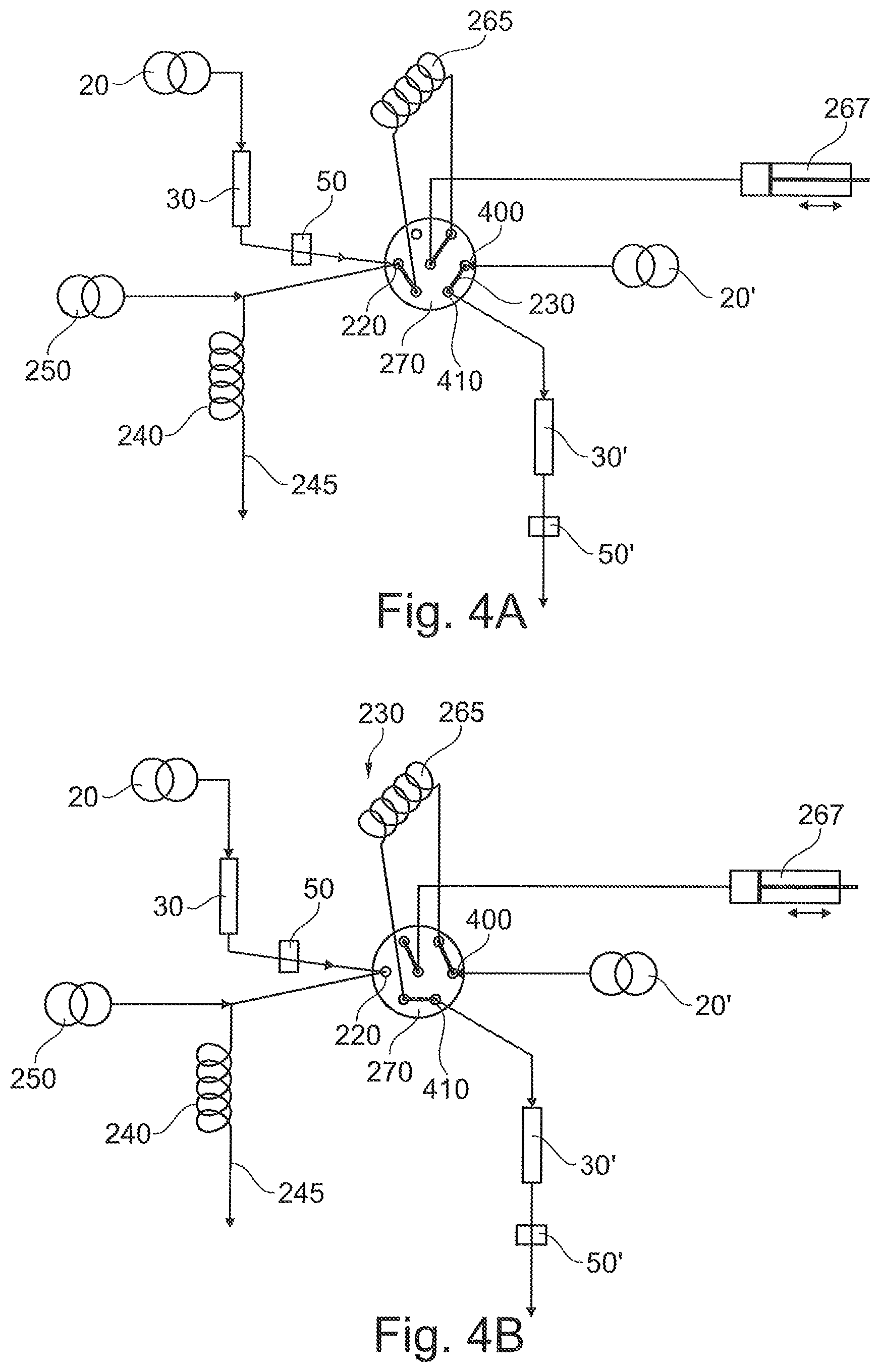Patent US12174160 Figure 4 – Fluid processing with withdraw-transfer modulation