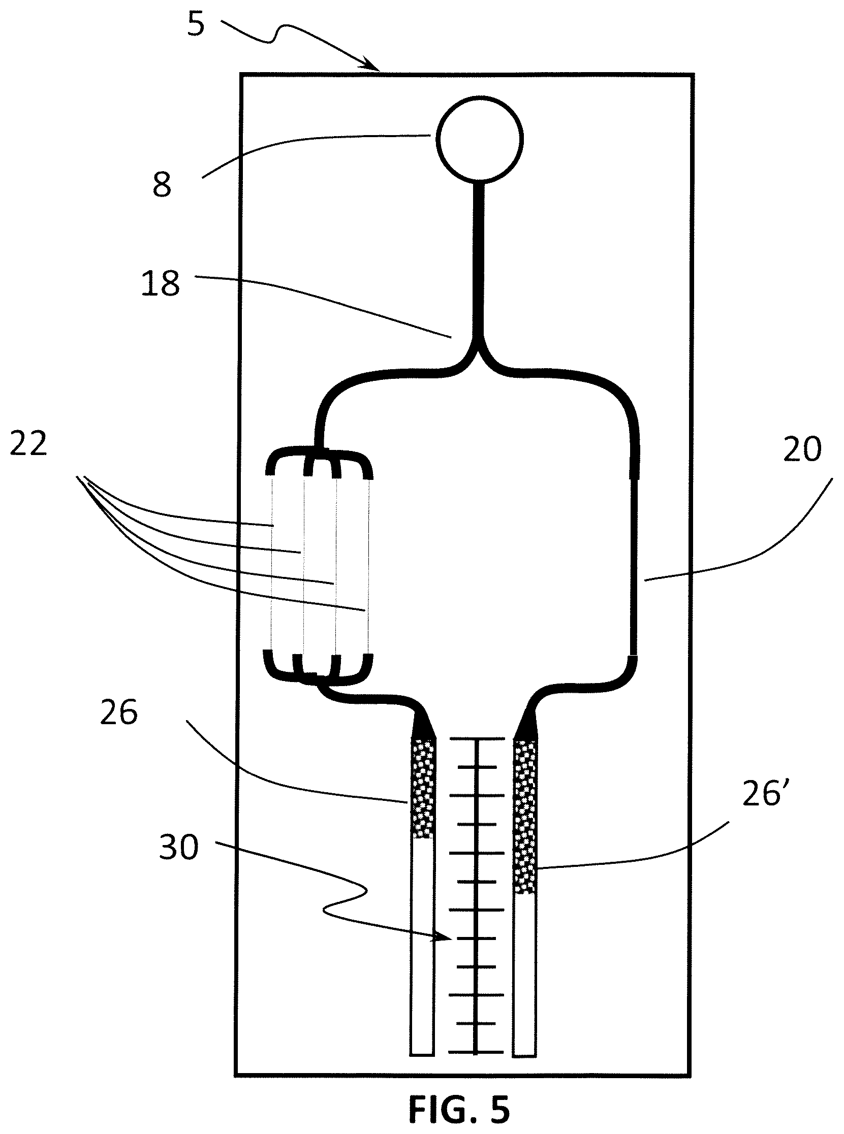 Patent US12174179 Figure 5 – Devices and methods for detection and quantification of immunological proteins, pathogenic and microbial agents and cells