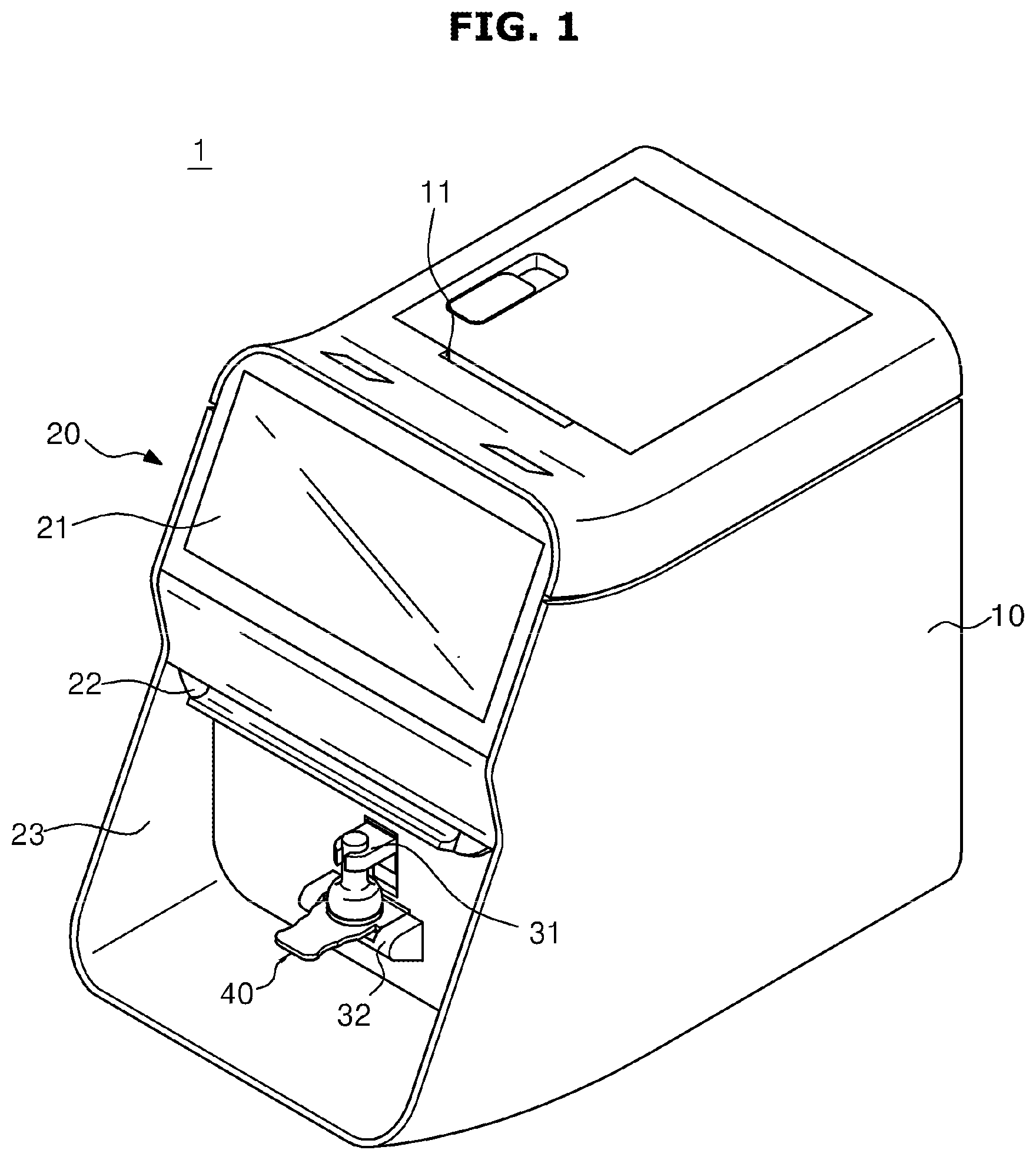 Patent US12174180 Figure 1 – Fluid test cartridge, fluid test apparatus including the same, and method for controlling the fluid test apparatus
