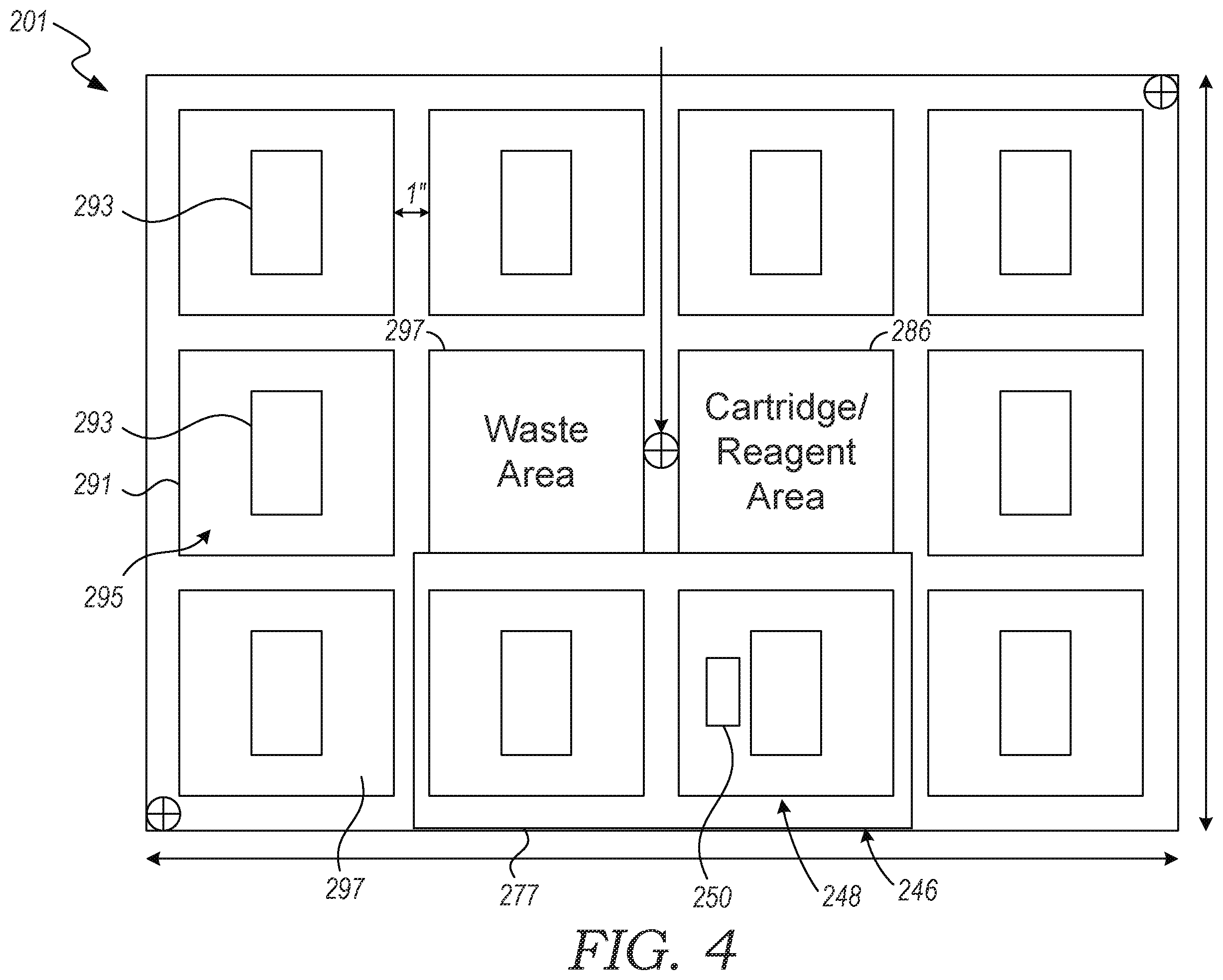 Patent US12174206 Figure 3 – Automated slide processing systems, consumable slide processing modules, and reagent cartridges