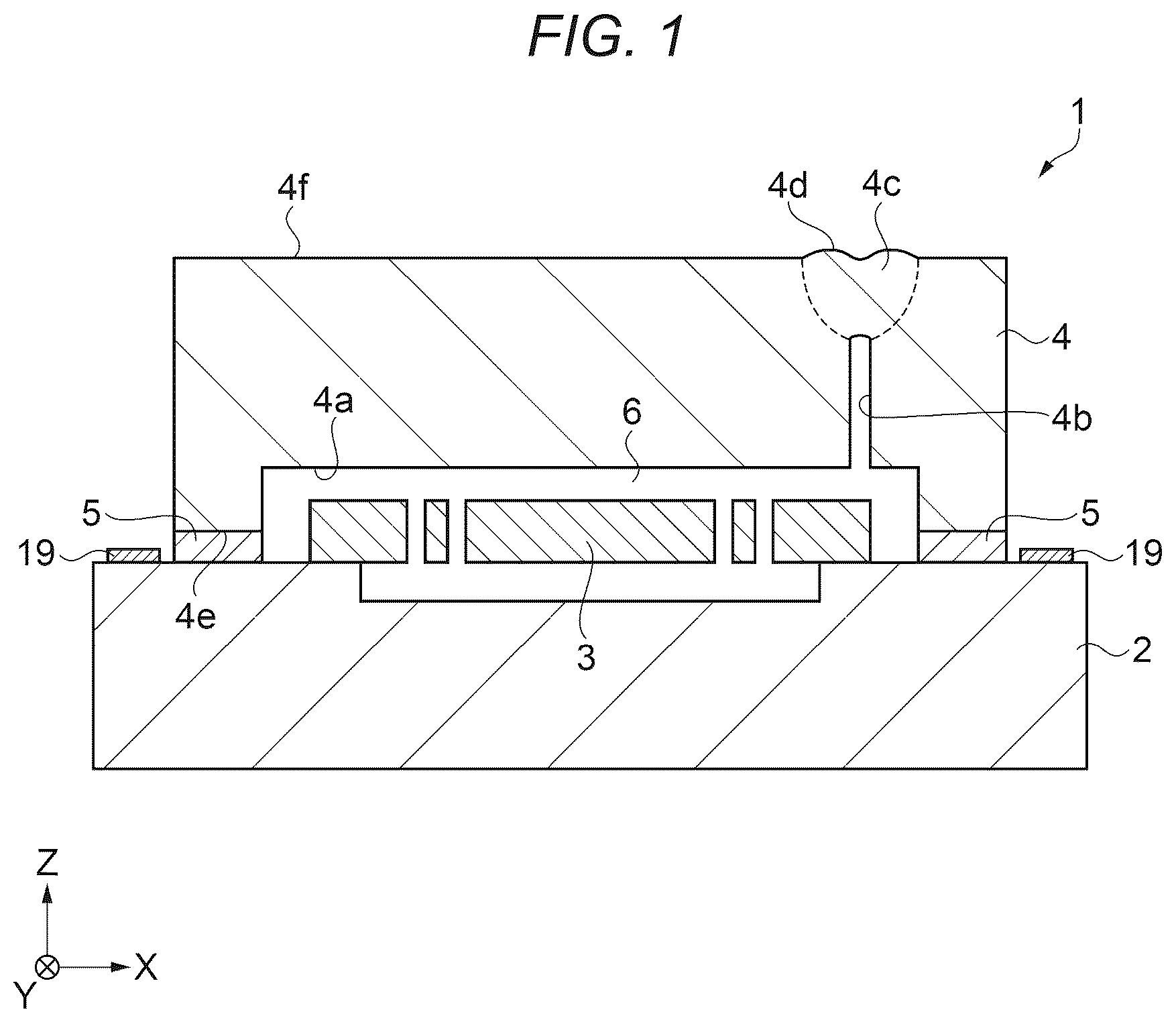 Patent US12174214 Figure 1 – Physical quantity sensor, inertial measurement unit, and method for manufacturing physical quantity sensor
