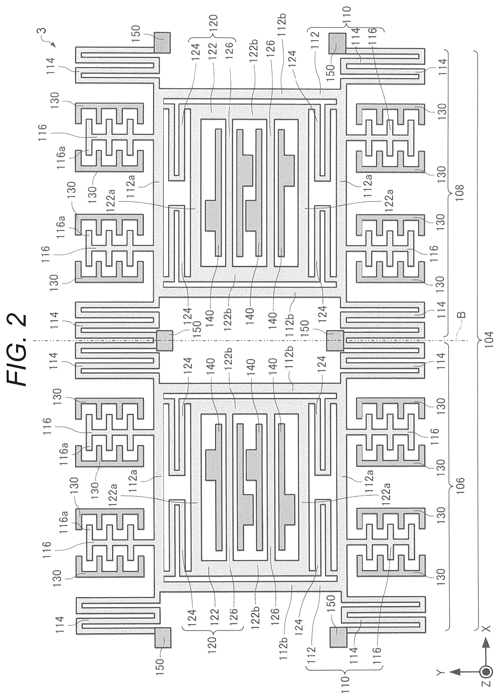 Patent US12174214 Figure 2 – Physical quantity sensor, inertial measurement unit, and method for manufacturing physical quantity sensor