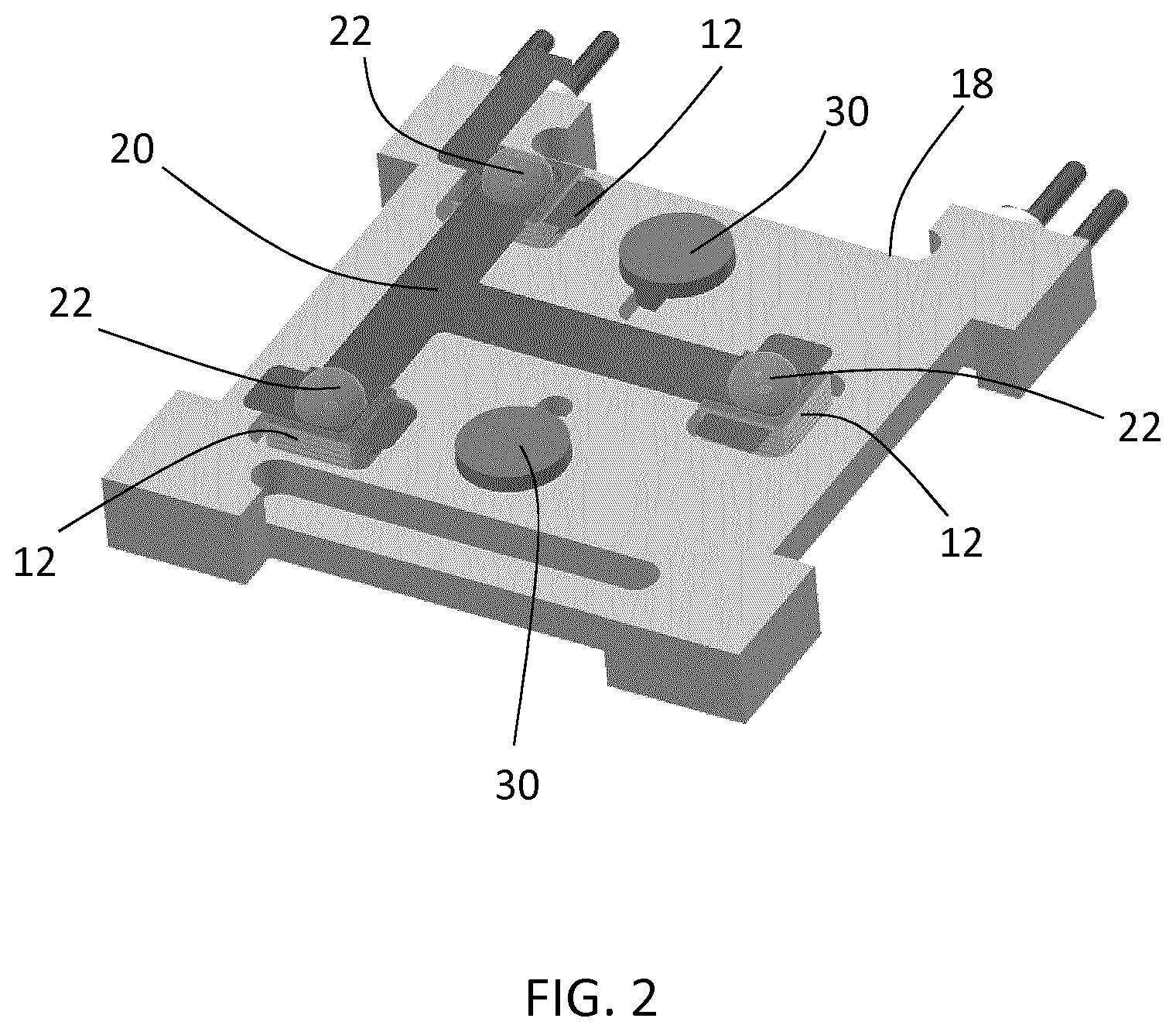 Patent US12174218 Figure 2 – Atomic nano-positioning device