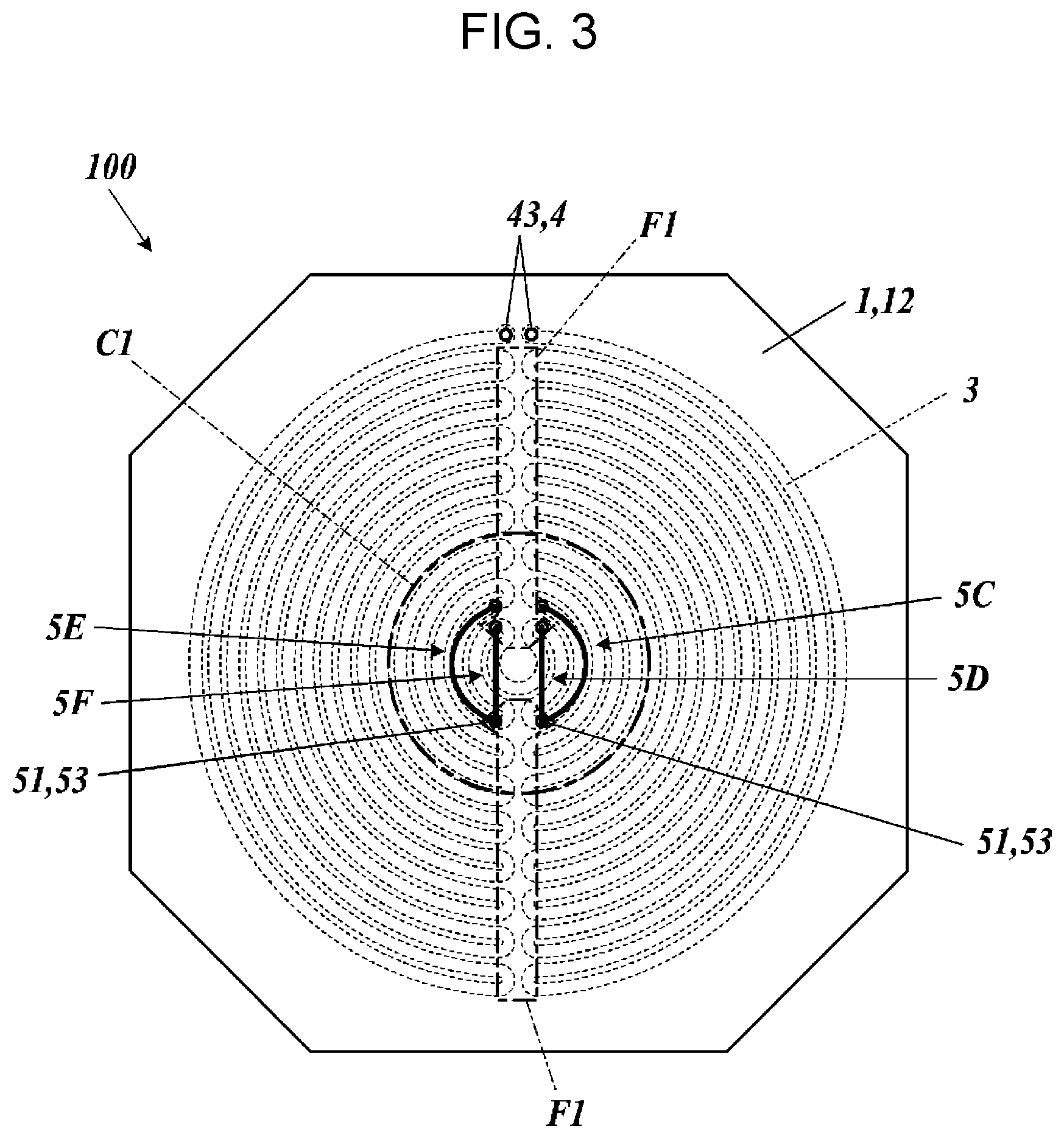 Patent US12174220 Figure 3 – Heater substrate, probe card substrate, and probe card