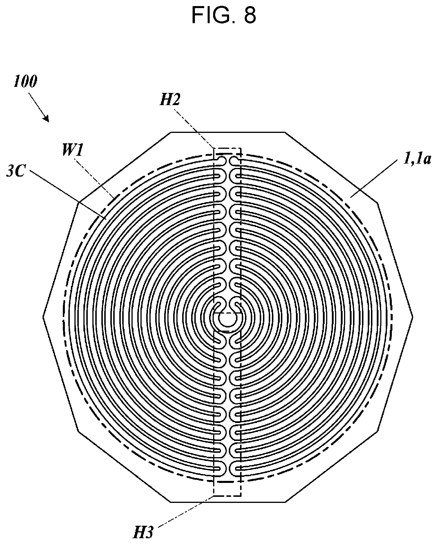 Patent US12174220 Figure 7 – Heater substrate, probe card substrate, and probe card