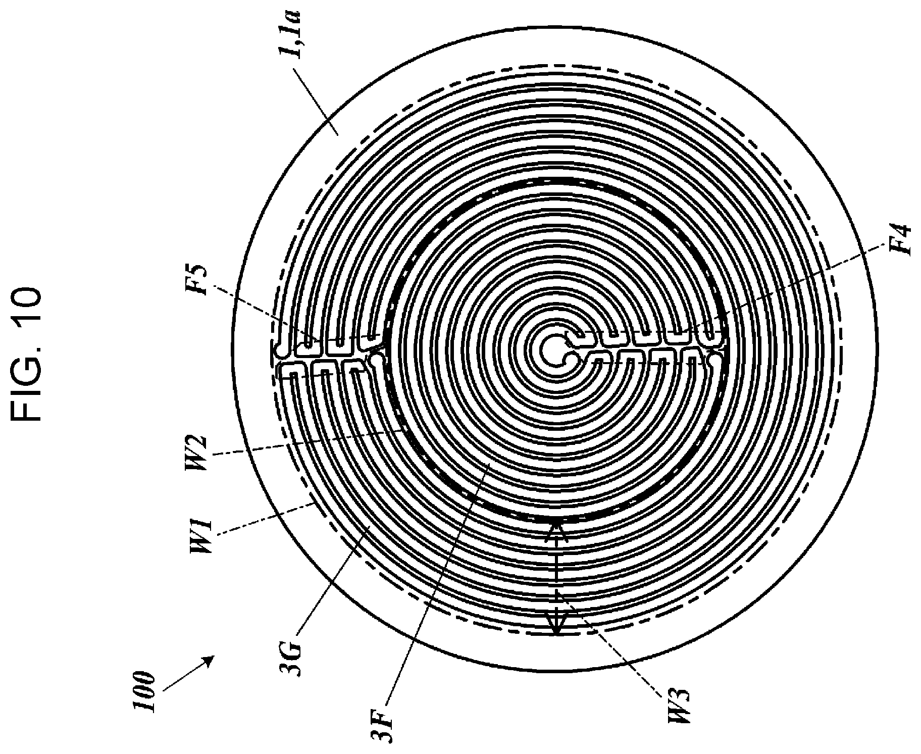 Patent US12174220 Figure 9 – Heater substrate, probe card substrate, and probe card