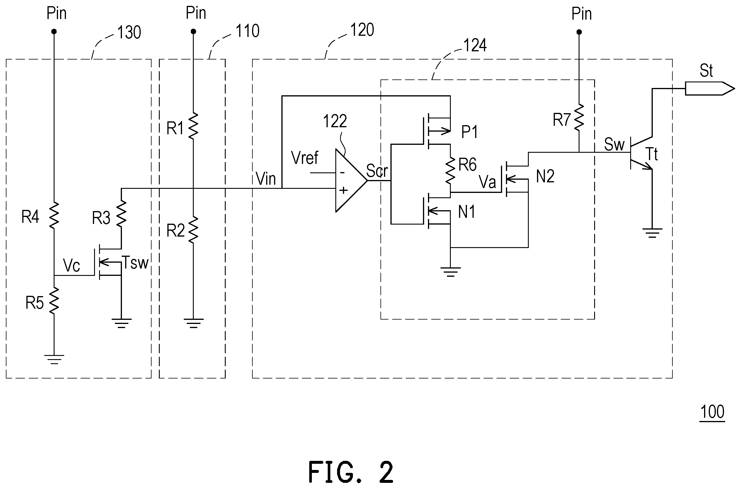 Patent US12174222 Figure 2 – Voltage detection device