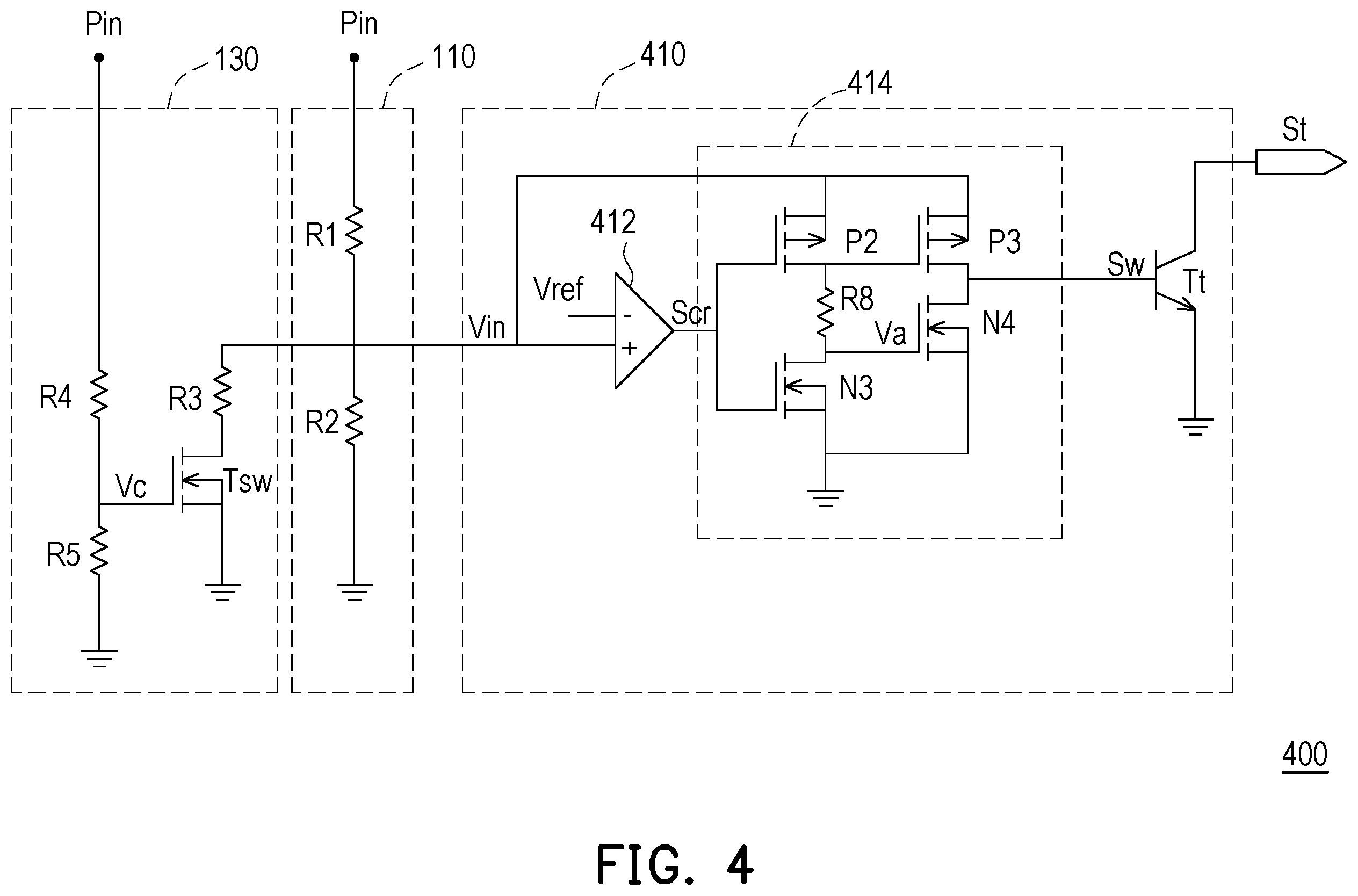 Patent US12174222 Figure 4 – Voltage detection device