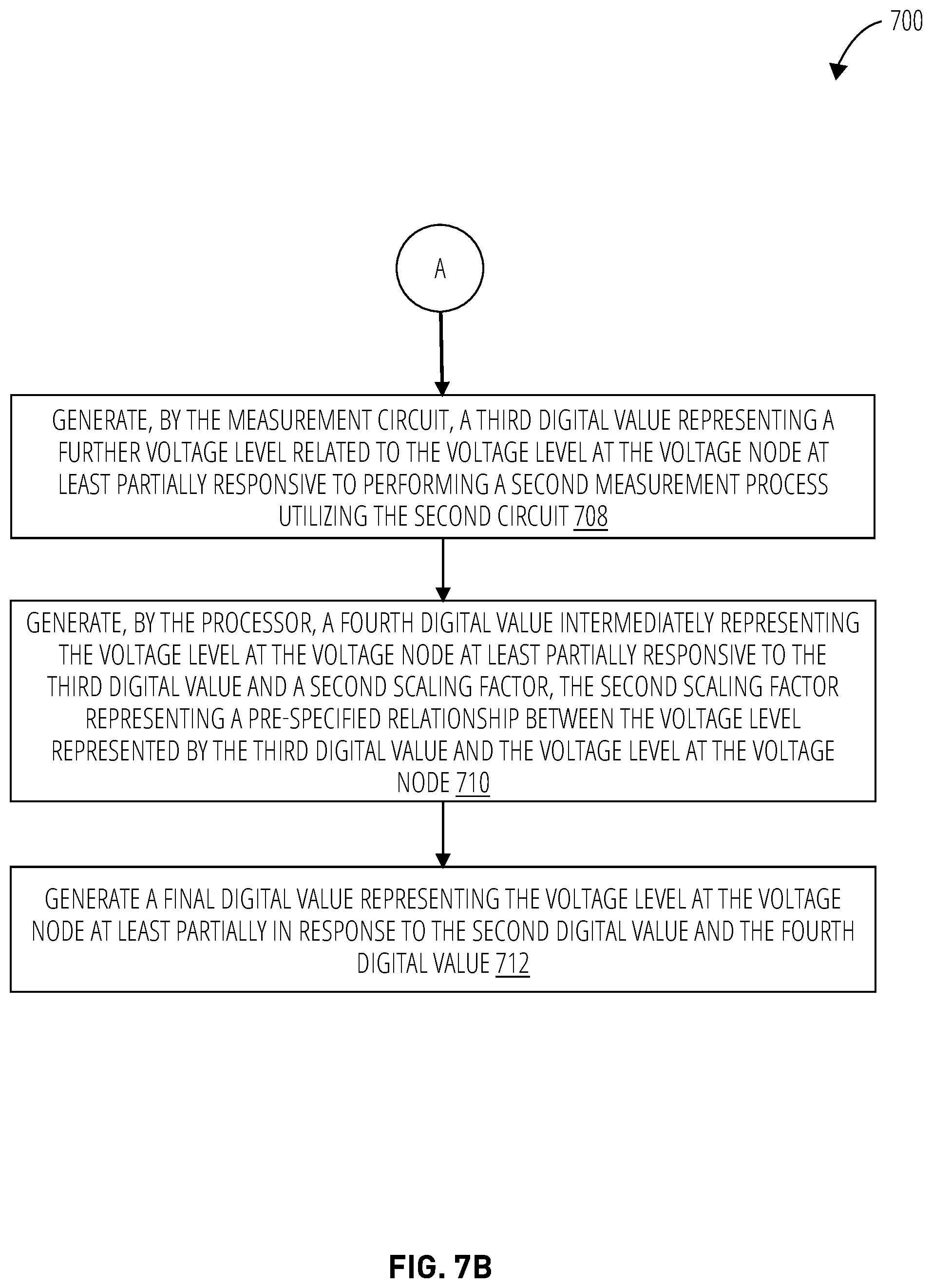 Patent US12174227 Figure 8 – Measuring voltage level of a voltage node utilizing a measurement integrated circuit