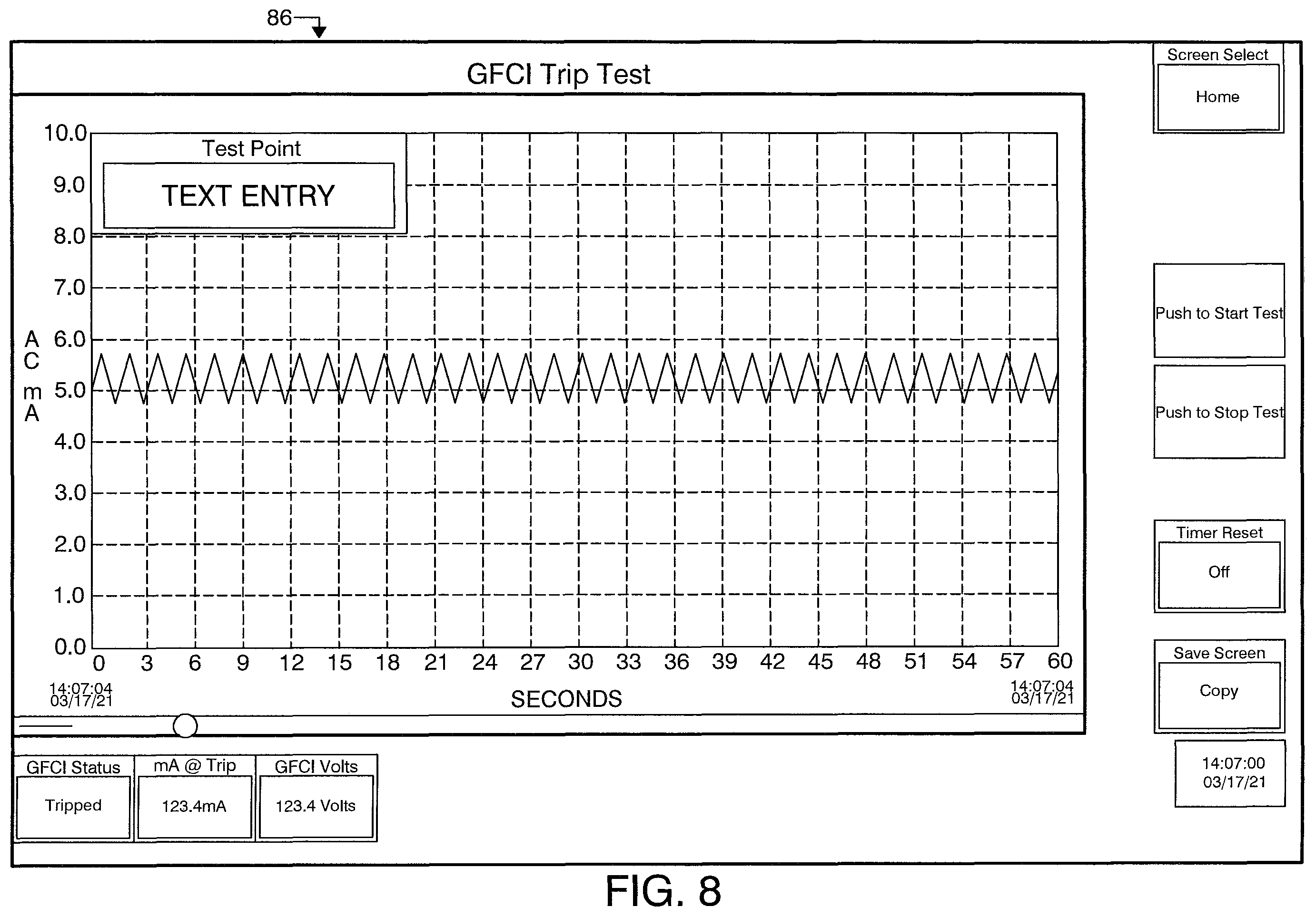 Patent US12174235 Figure 8 – System and method for testing electrical circuits in residential and commercial premises