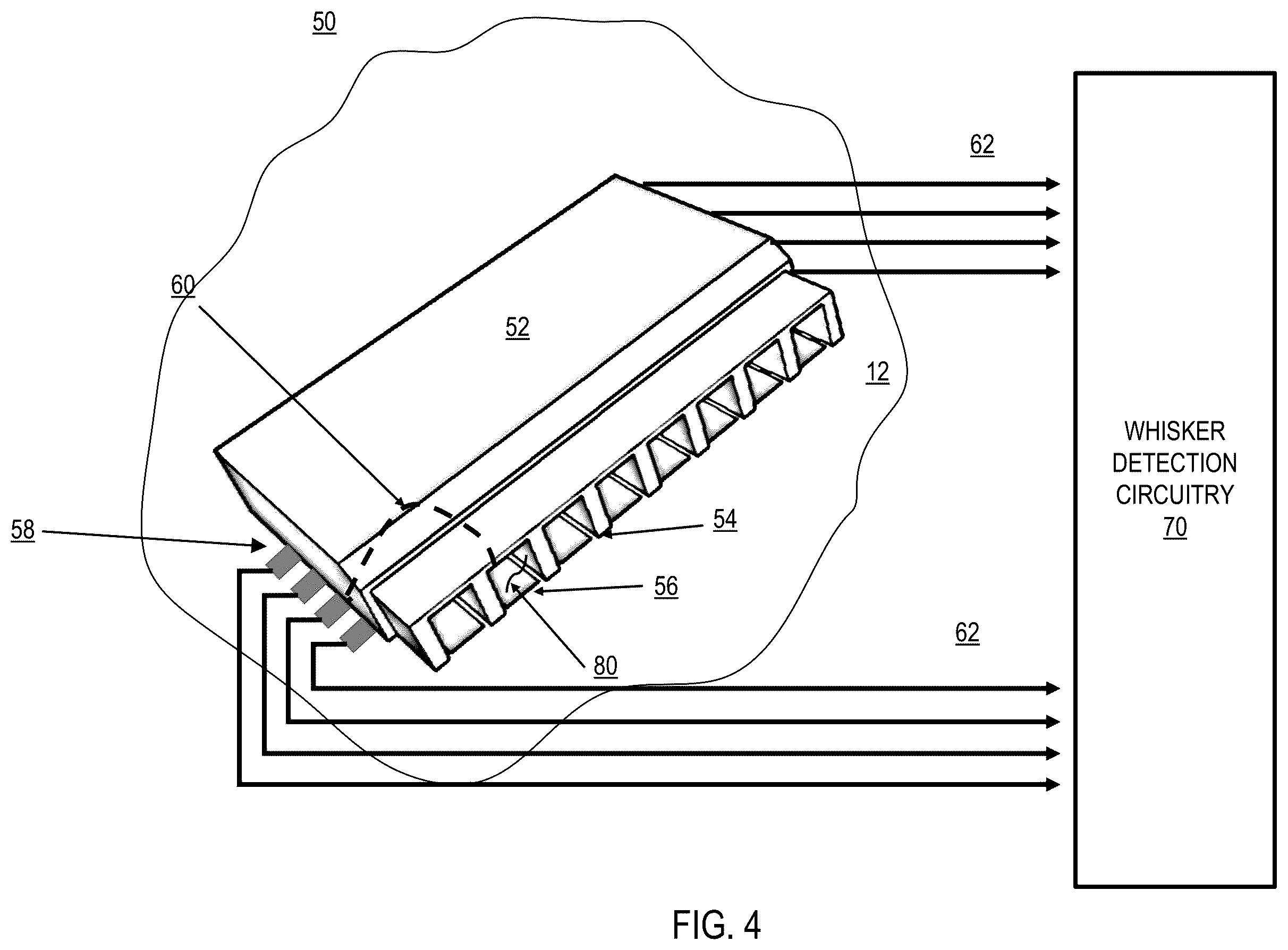 Patent US12174241 Figure 4 – Apparatus and method for tin whisker isolation and detection