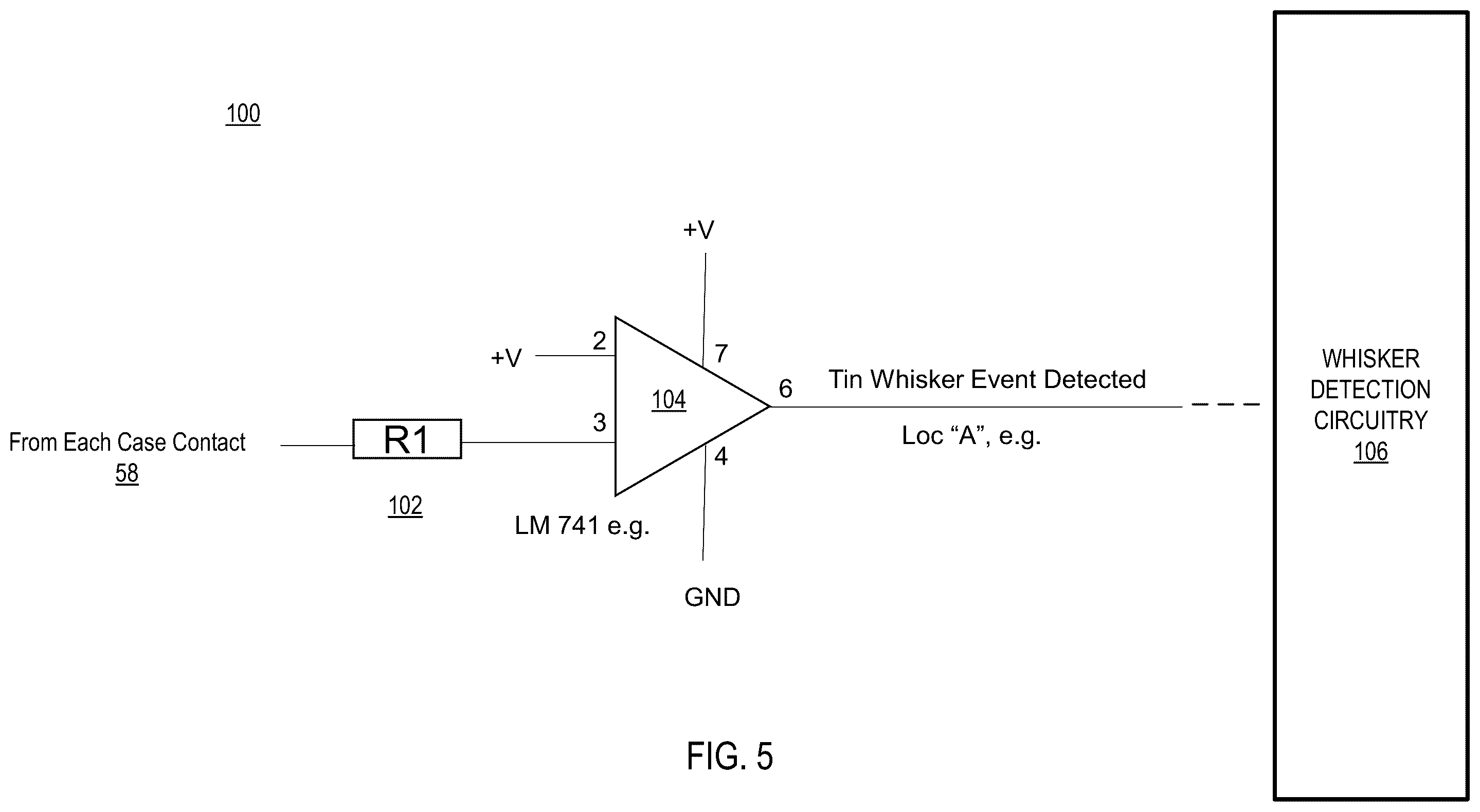 Patent US12174241 Figure 5 – Apparatus and method for tin whisker isolation and detection