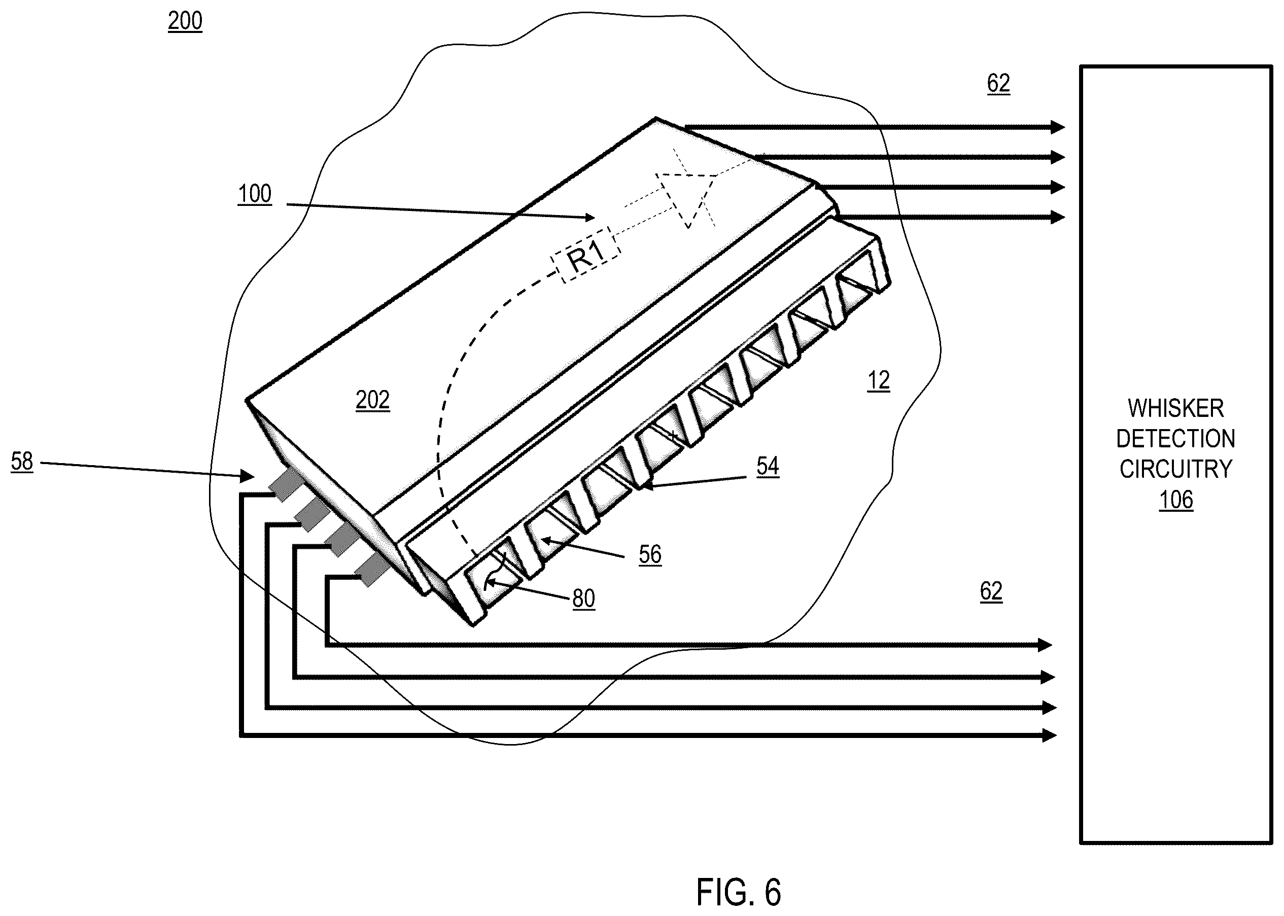 Patent US12174241 Figure 6 – Apparatus and method for tin whisker isolation and detection