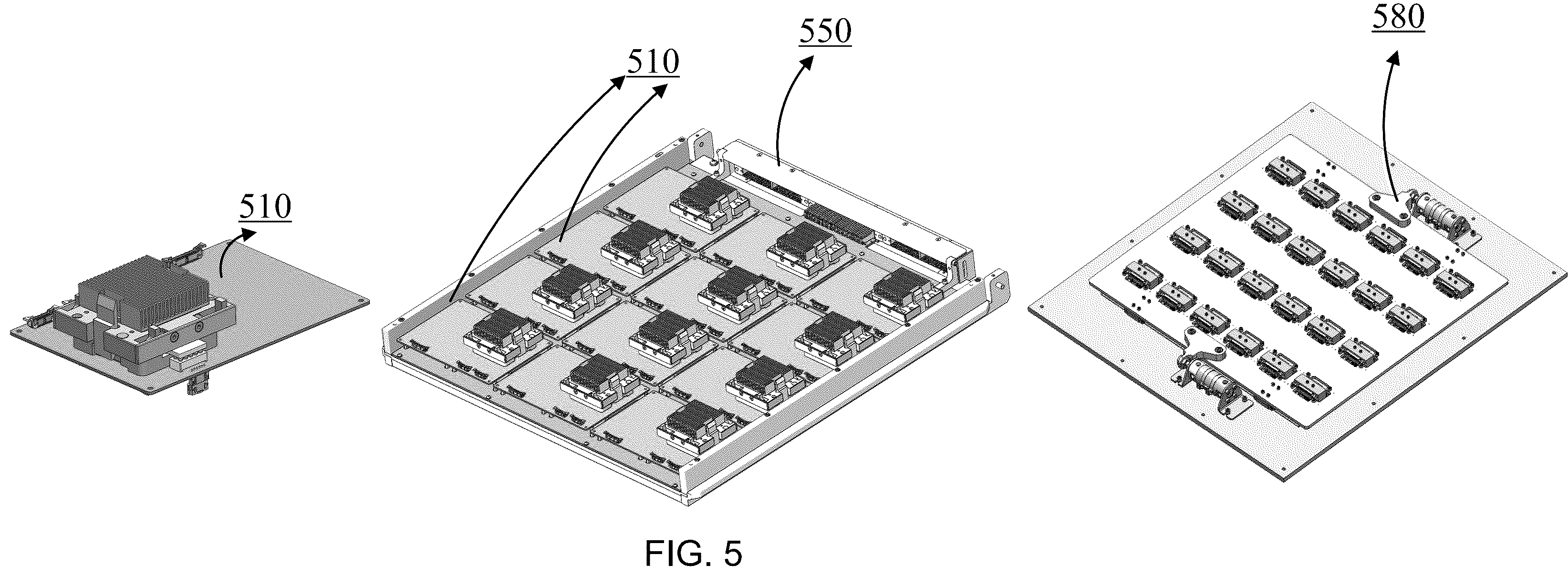 Patent US12174248 Figure 5 – Ergonomic loading for a test interface board (TIB) / burn-in-board (BIB) in a slot-based test system