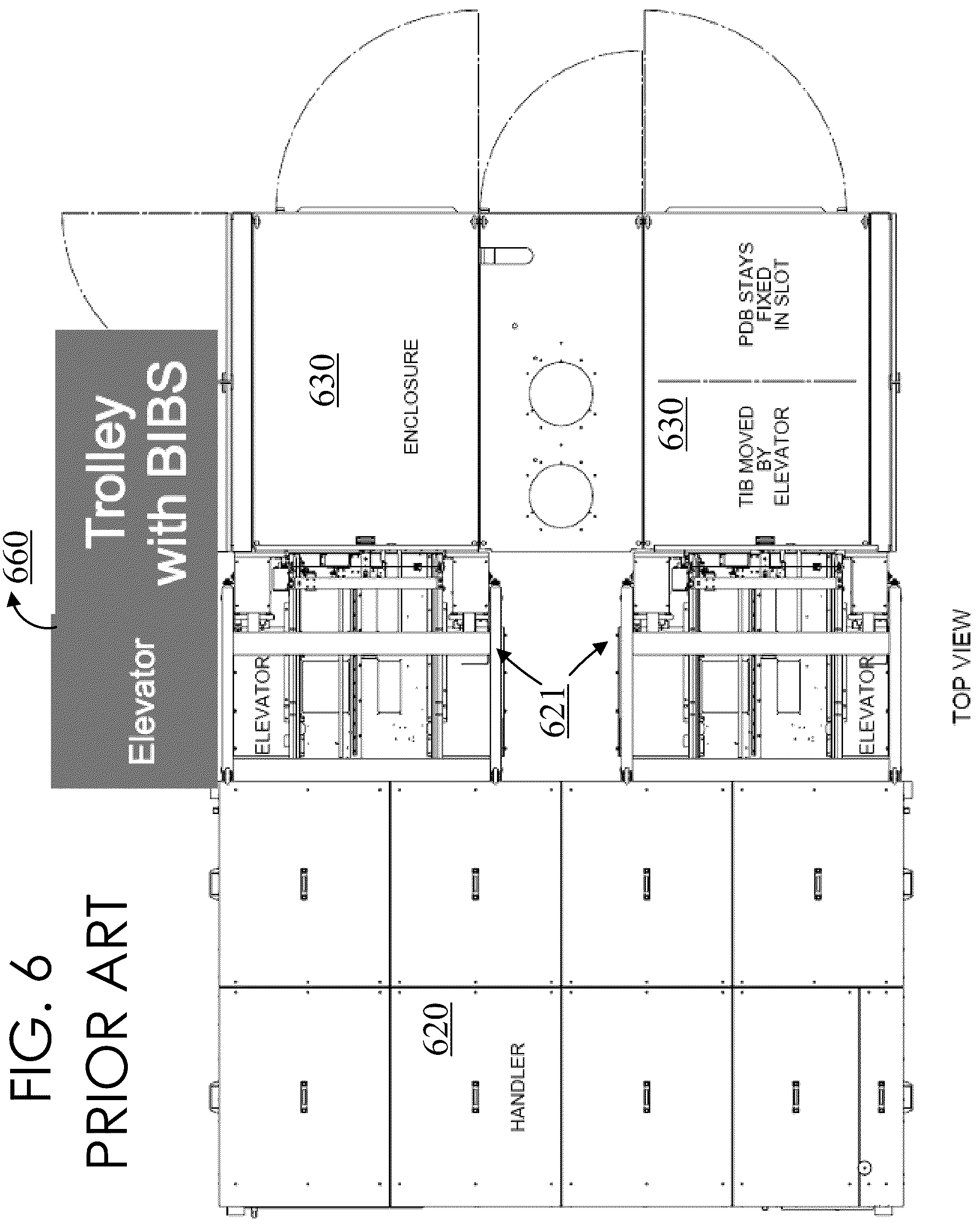 Patent US12174248 Figure 6 – Ergonomic loading for a test interface board (TIB) / burn-in-board (BIB) in a slot-based test system