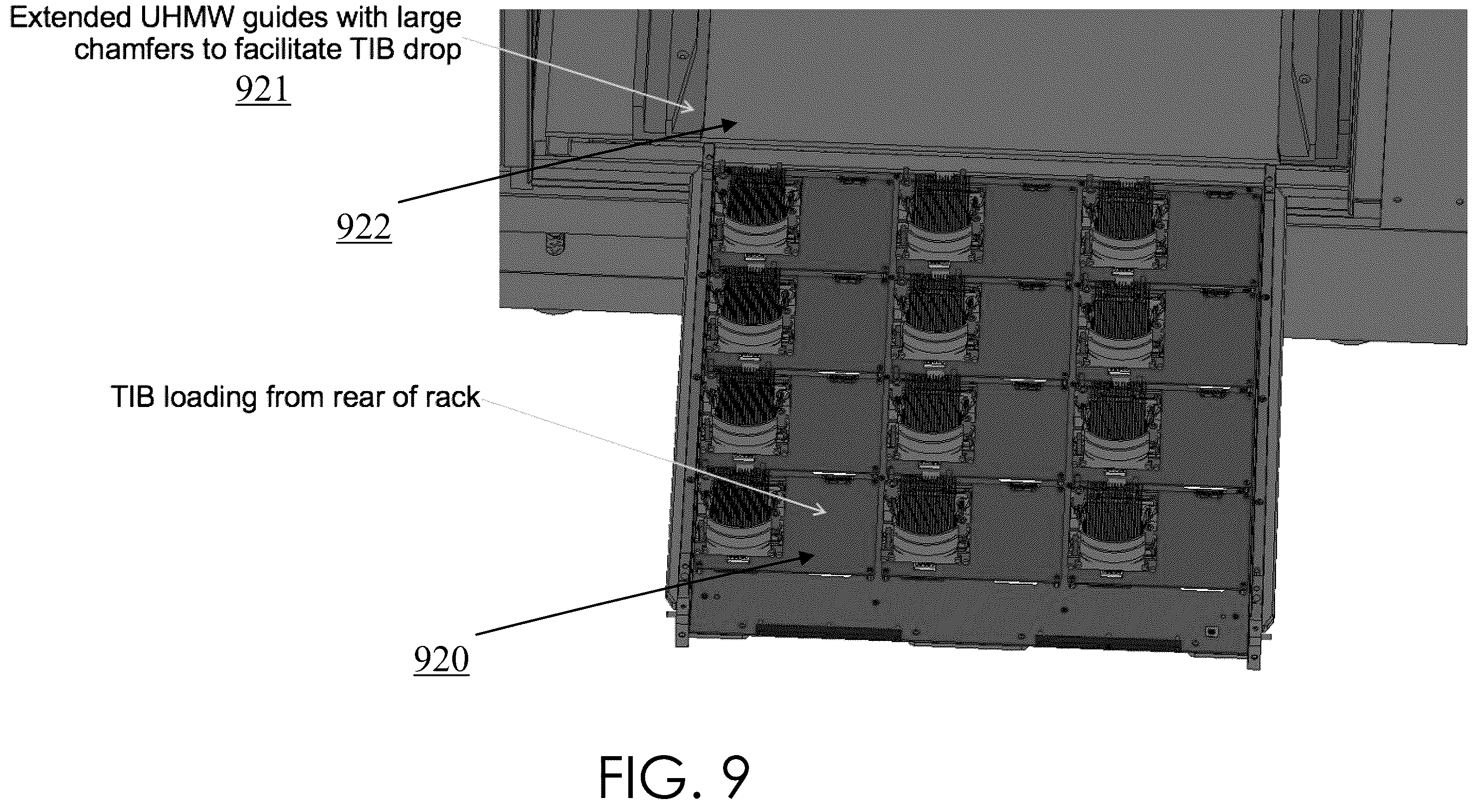 Patent US12174248 Figure 10 – Ergonomic loading for a test interface board (TIB) / burn-in-board (BIB) in a slot-based test system