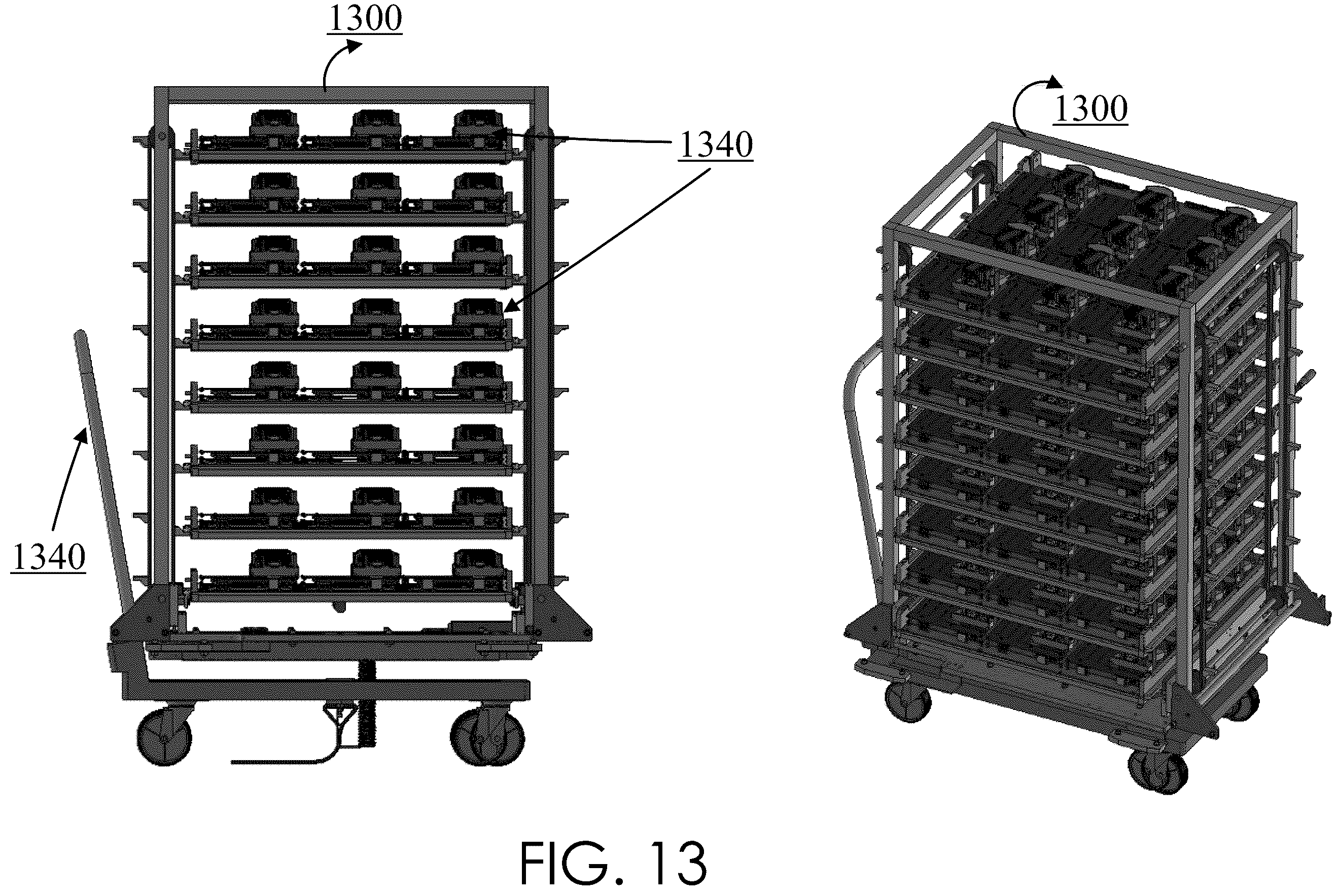 Patent US12174248 Figure 14 – Ergonomic loading for a test interface board (TIB) / burn-in-board (BIB) in a slot-based test system
