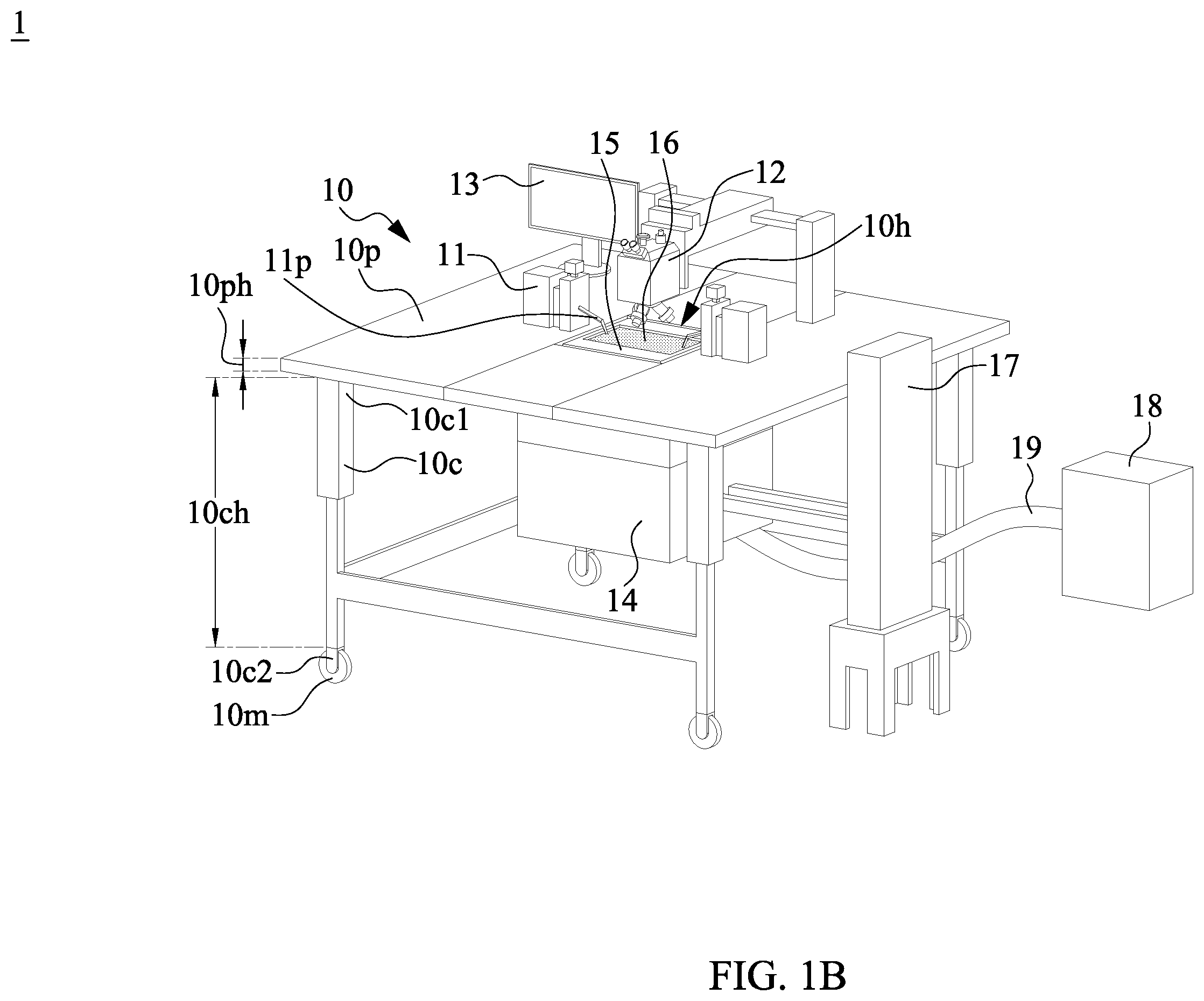 Patent US12174249 Figure 2 – Probing device and inspection method using the same