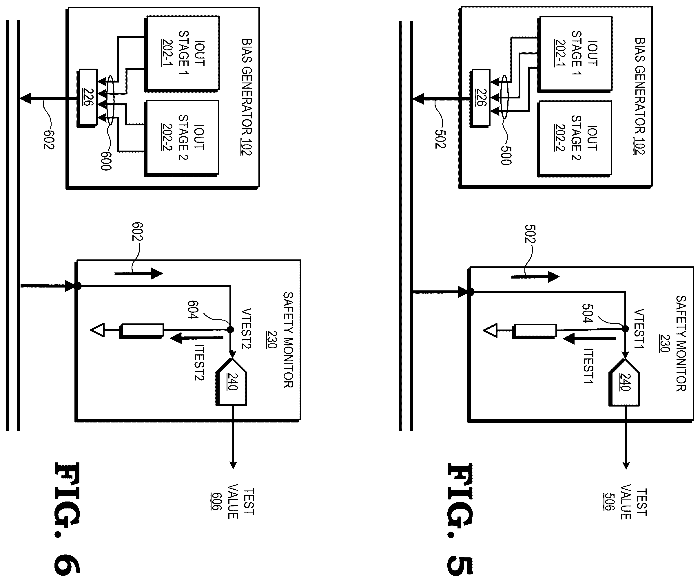 Patent US12174253 Figure 5 – Bias generator testing using grouped bias currents