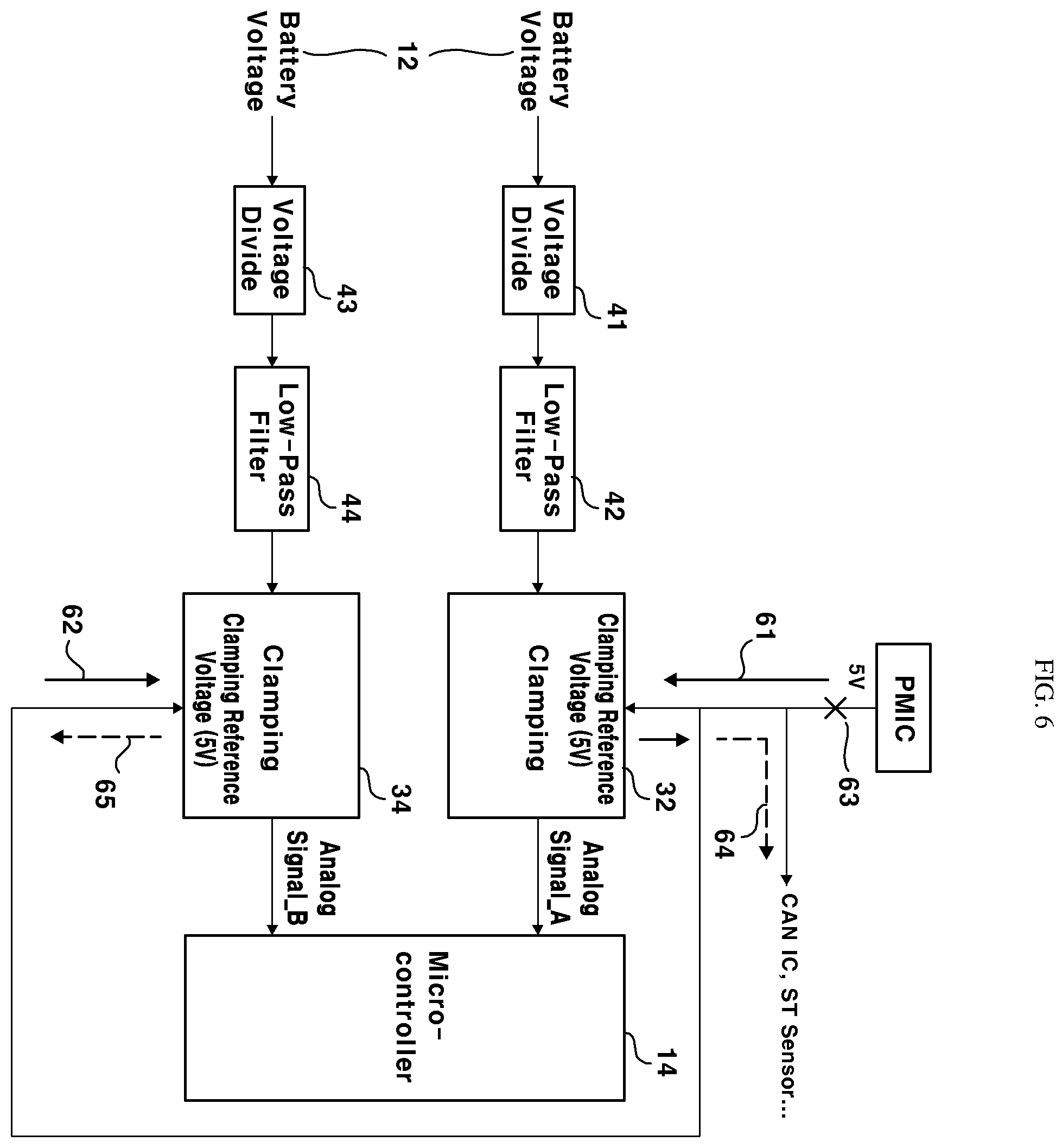 Patent US12174260 Figure 6 – Voltage monitoring circuit