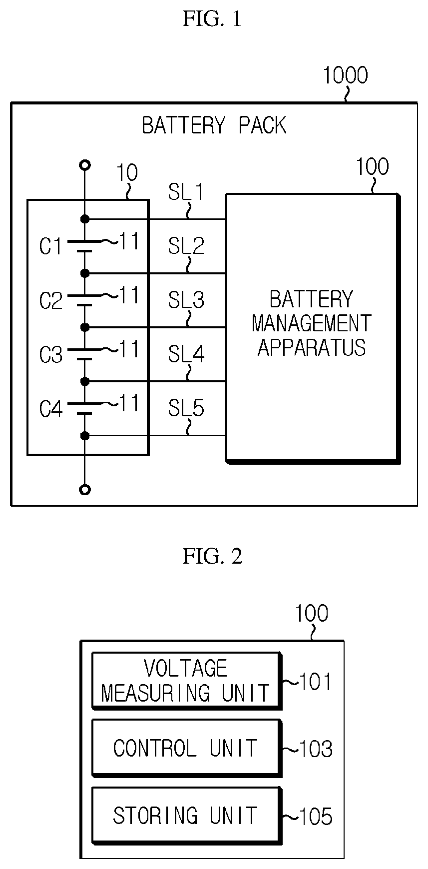 Patent US12174262 — Battery management apparatus — Figure 1
