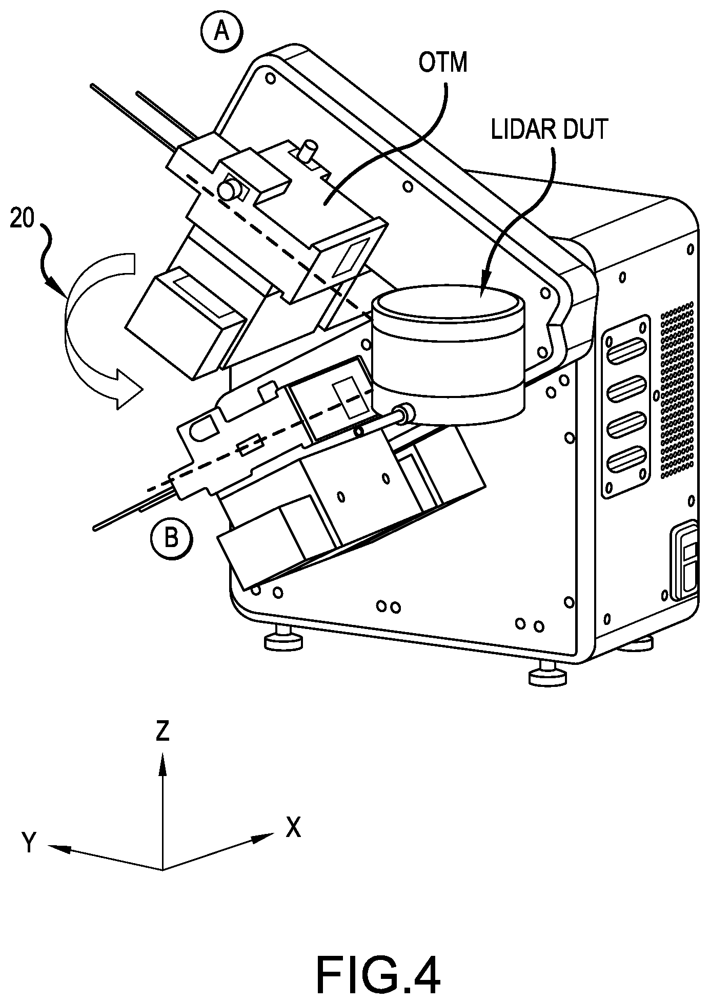 Patent US12174296 Figure 4 – Automated lidar target simulation scanning systems and methods