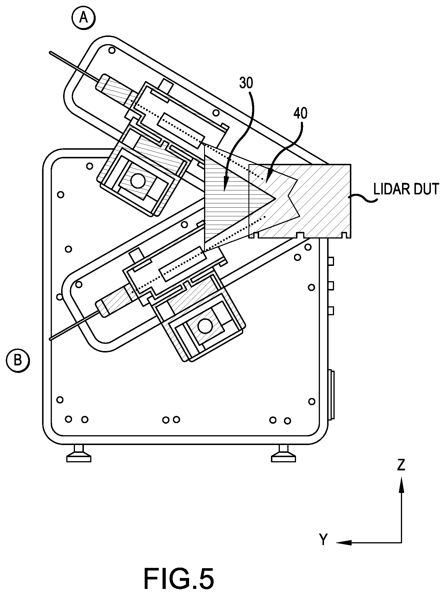 Patent US12174296 Figure 5 – Automated lidar target simulation scanning systems and methods