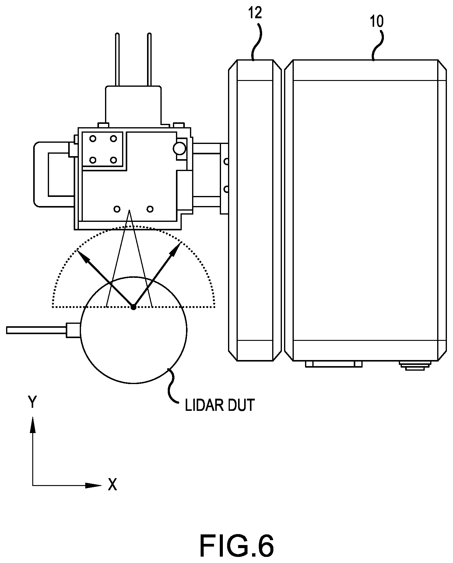 Patent US12174296 Figure 6 – Automated lidar target simulation scanning systems and methods