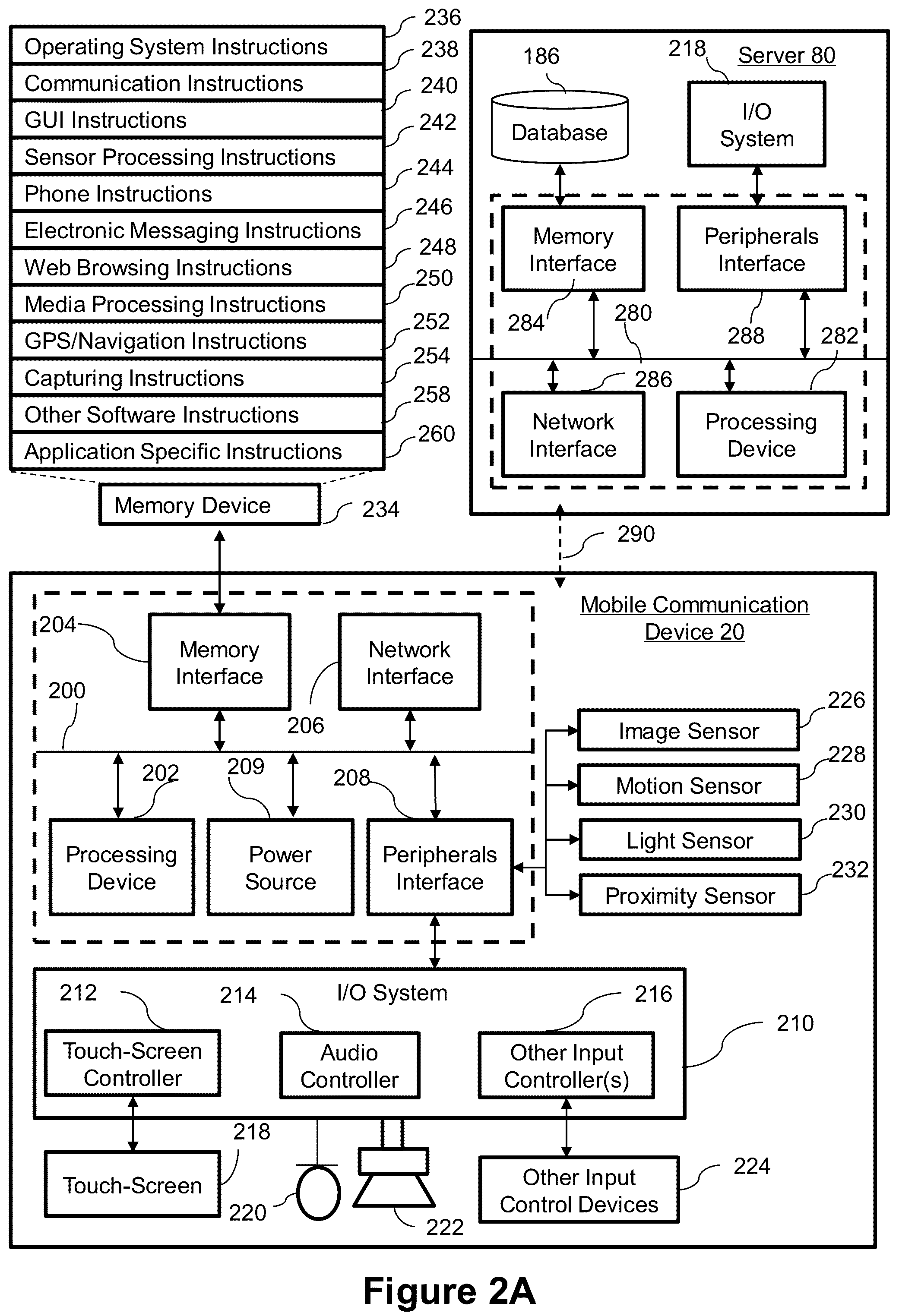Patent US12174309 Figure 2 – System and method for classifying a type of interaction between a human user and a mobile communication device in a volume based on sensor fusion