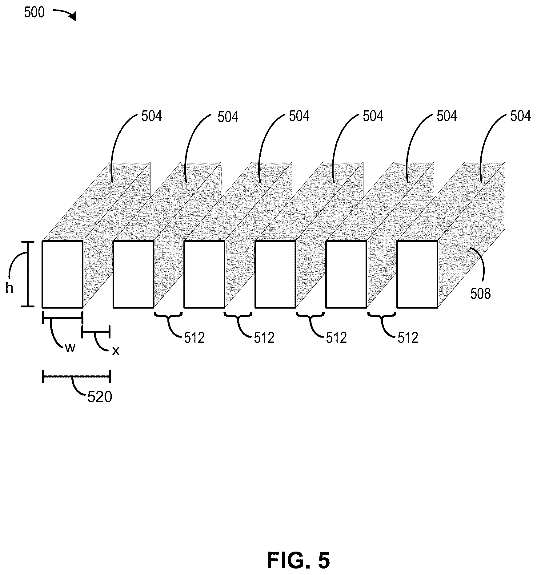 Patent US12174316 Figure 5 – High contrast grating for highly reflective mems surface for LiDAR