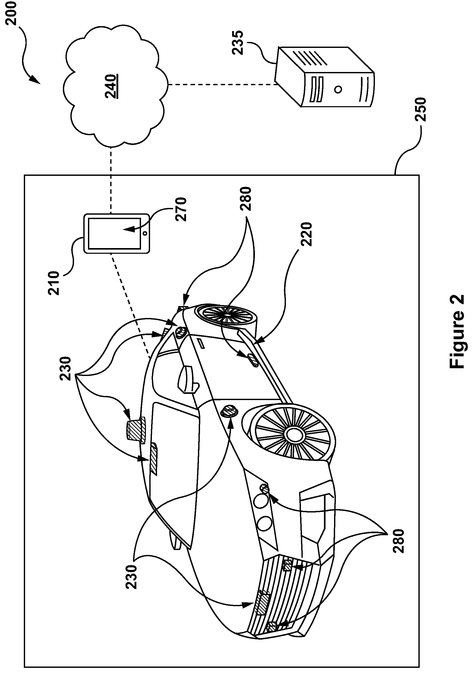 Patent US12174320 Figure 2 – LiDAR methods and systems with broadened field of view based on passive elements