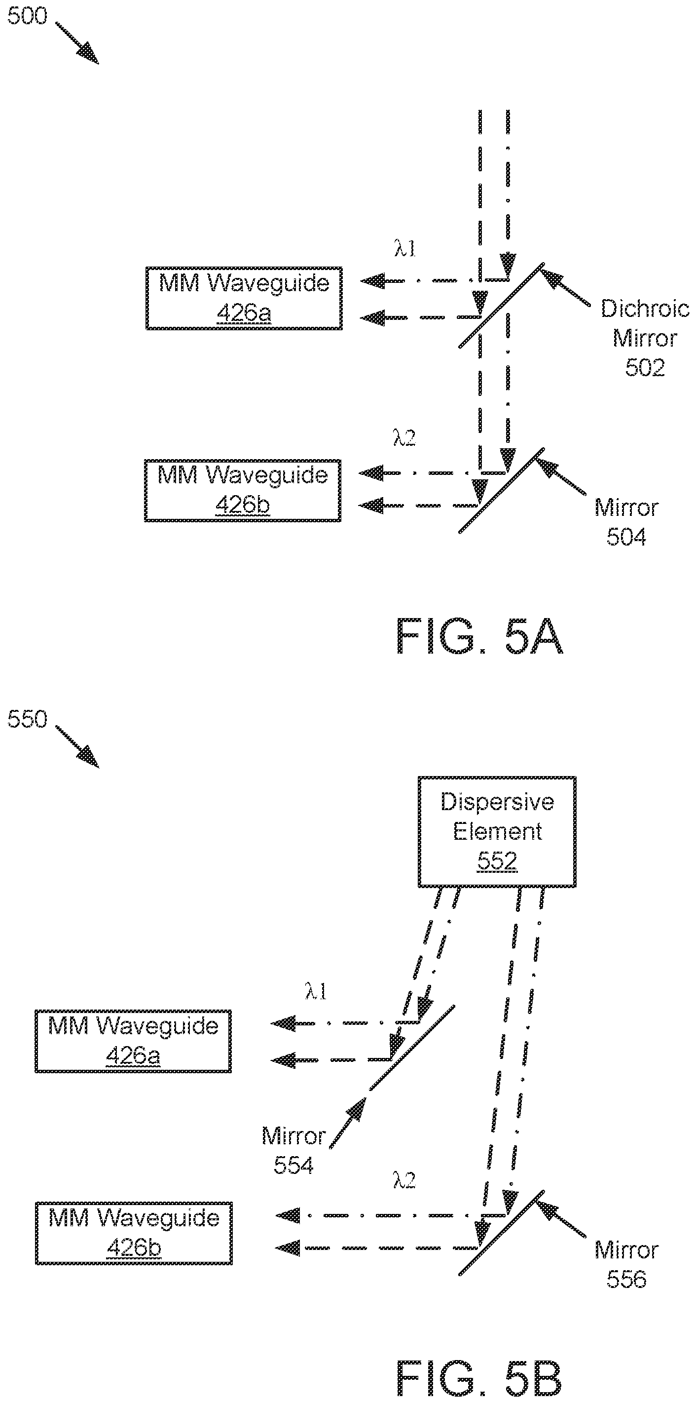 Patent US12174321 Figure 5 – Techniques for providing combined signal to multi-mode waveguide photodetector