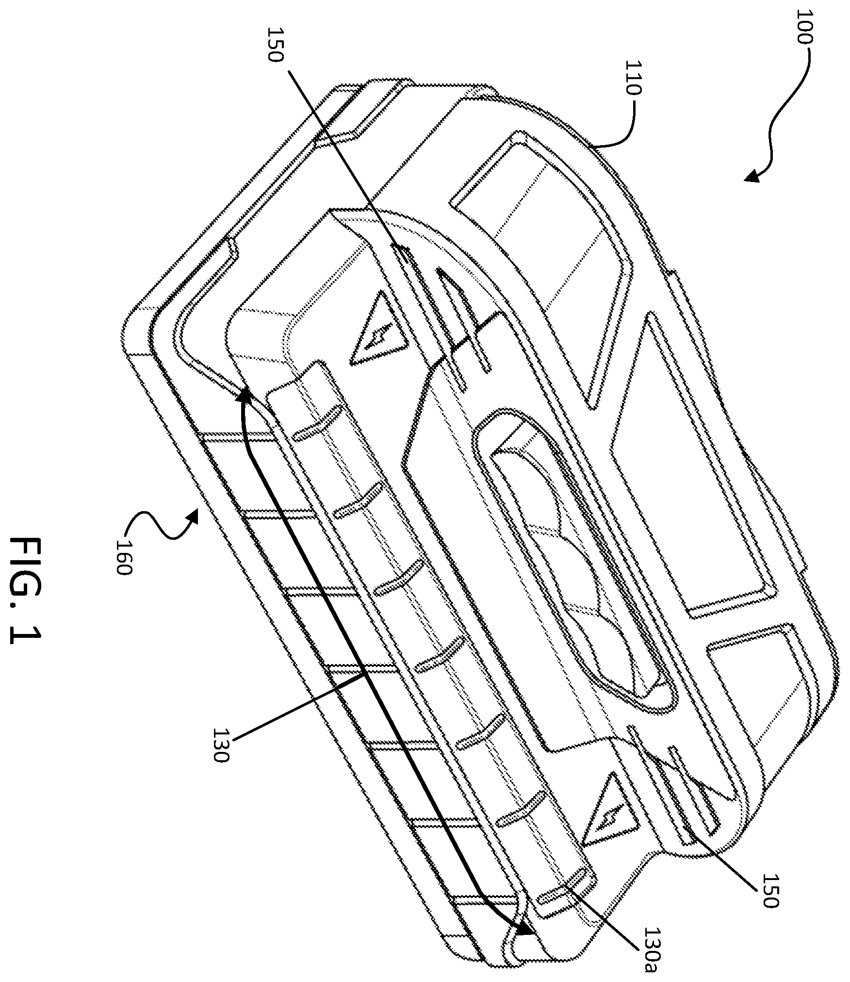 Patent US12174333 Figure 1 – Display methods, techniques, and apparatus for indicating a centerline of an obscured feature