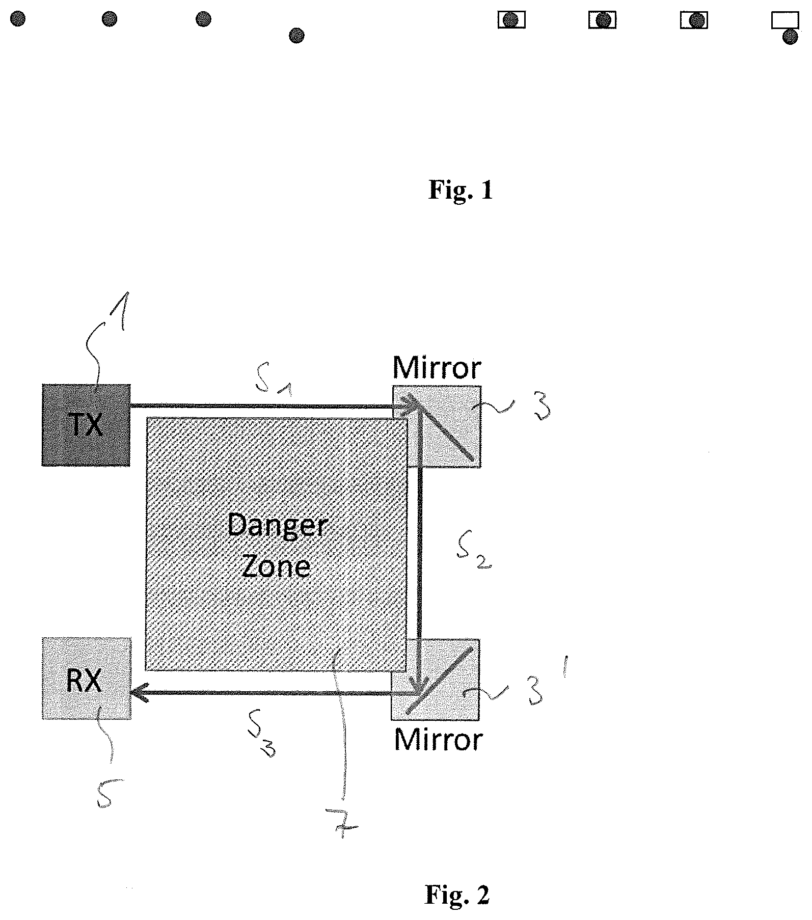 Patent US12174336 Figure 1 – Method and system for aligning emitters and receivers of a light barrier by means of visible light